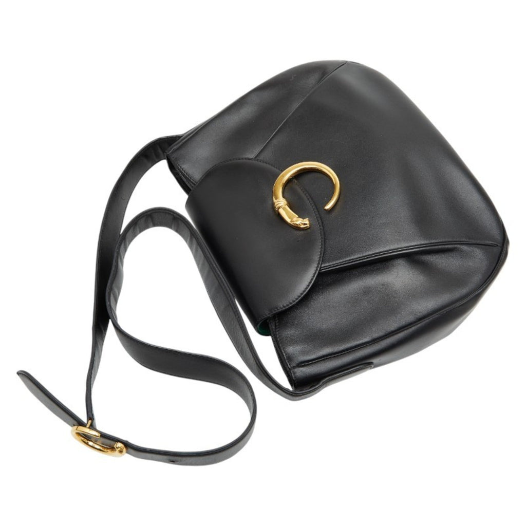 Cartier Black Leather Shoulder Bag (Pre-Owned)