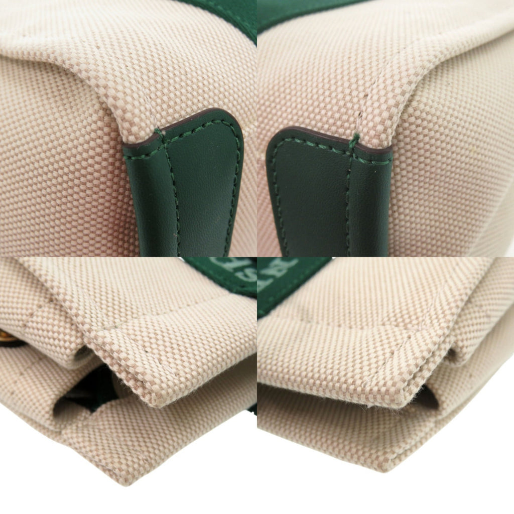 Kate Spade Beige Canvas Leather Shoulder Bag (Pre-Owned)