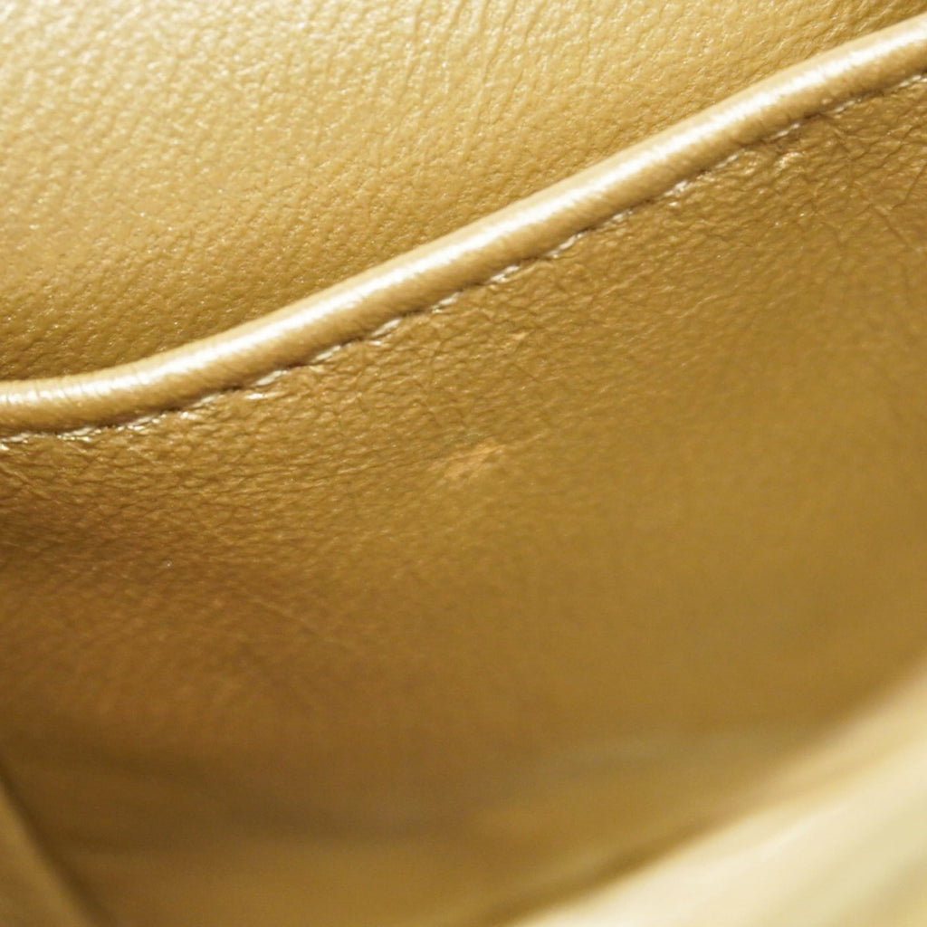 Chanel Gold Leather Shoulder Bag (Pre-Owned)