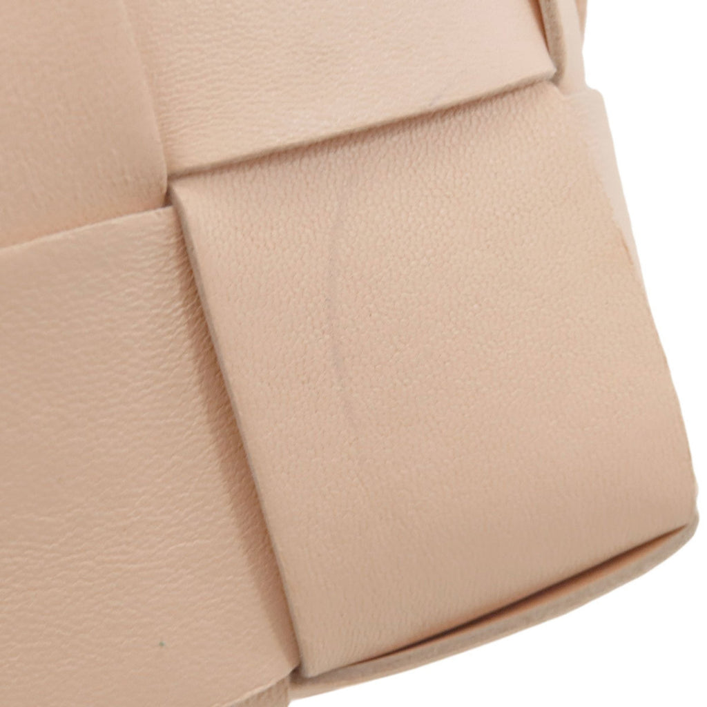 Bottega Veneta Pink Beige Leather Shoulder Bag (Pre-Owned)