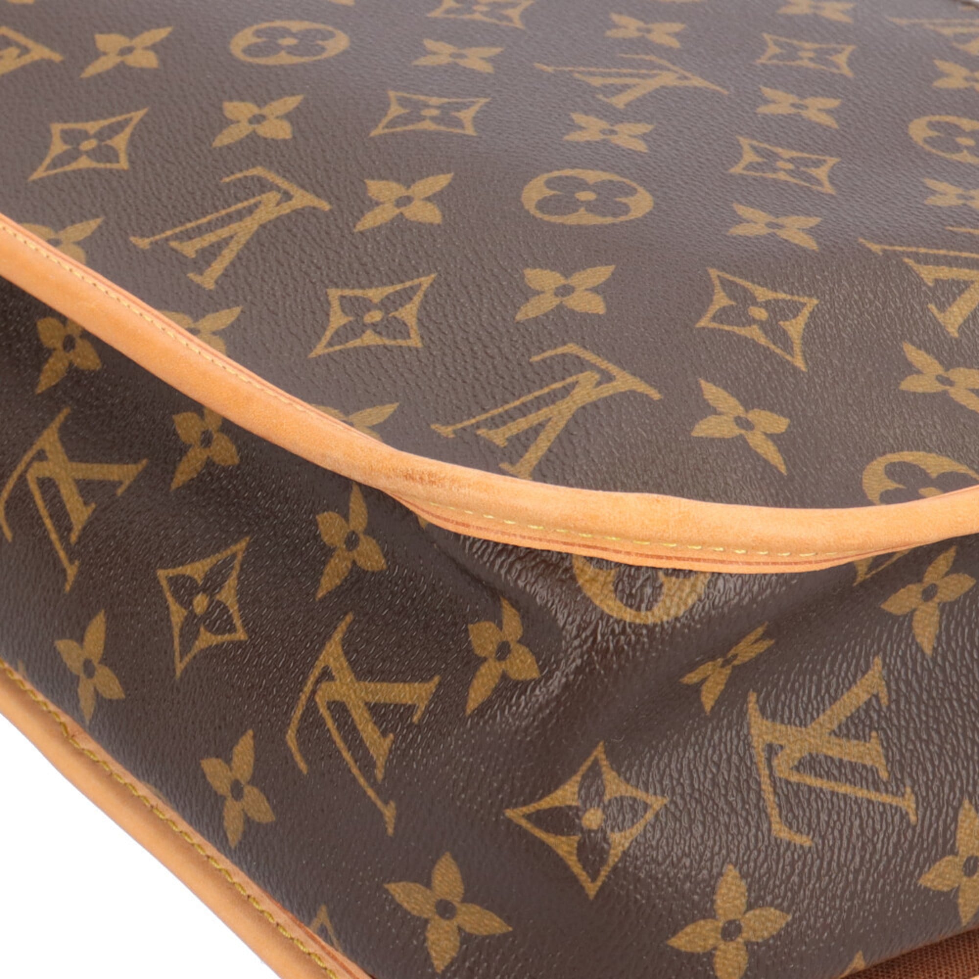 Louis Vuitton Brown Monogram Canvas Shoulder Bag (Pre-Owned)