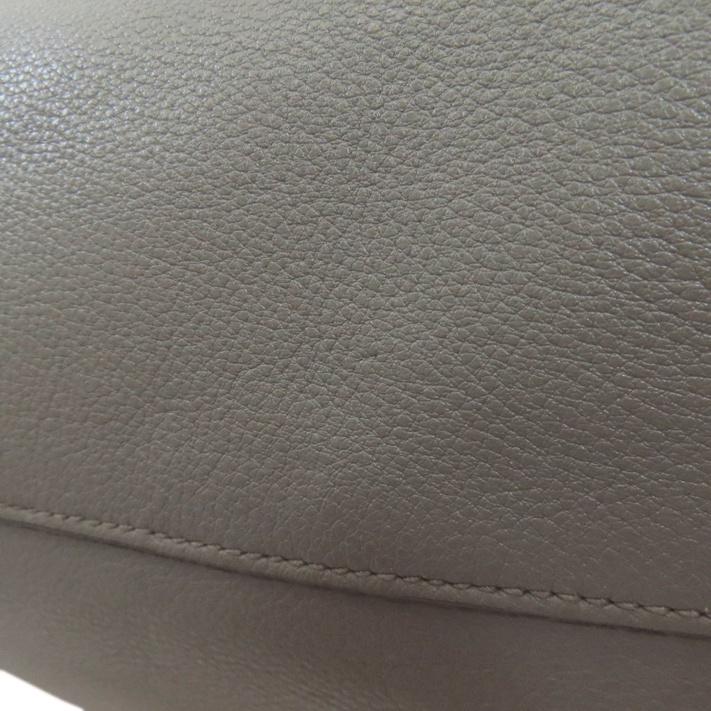 Prada Gray Leather Tote Bag (Pre-Owned)