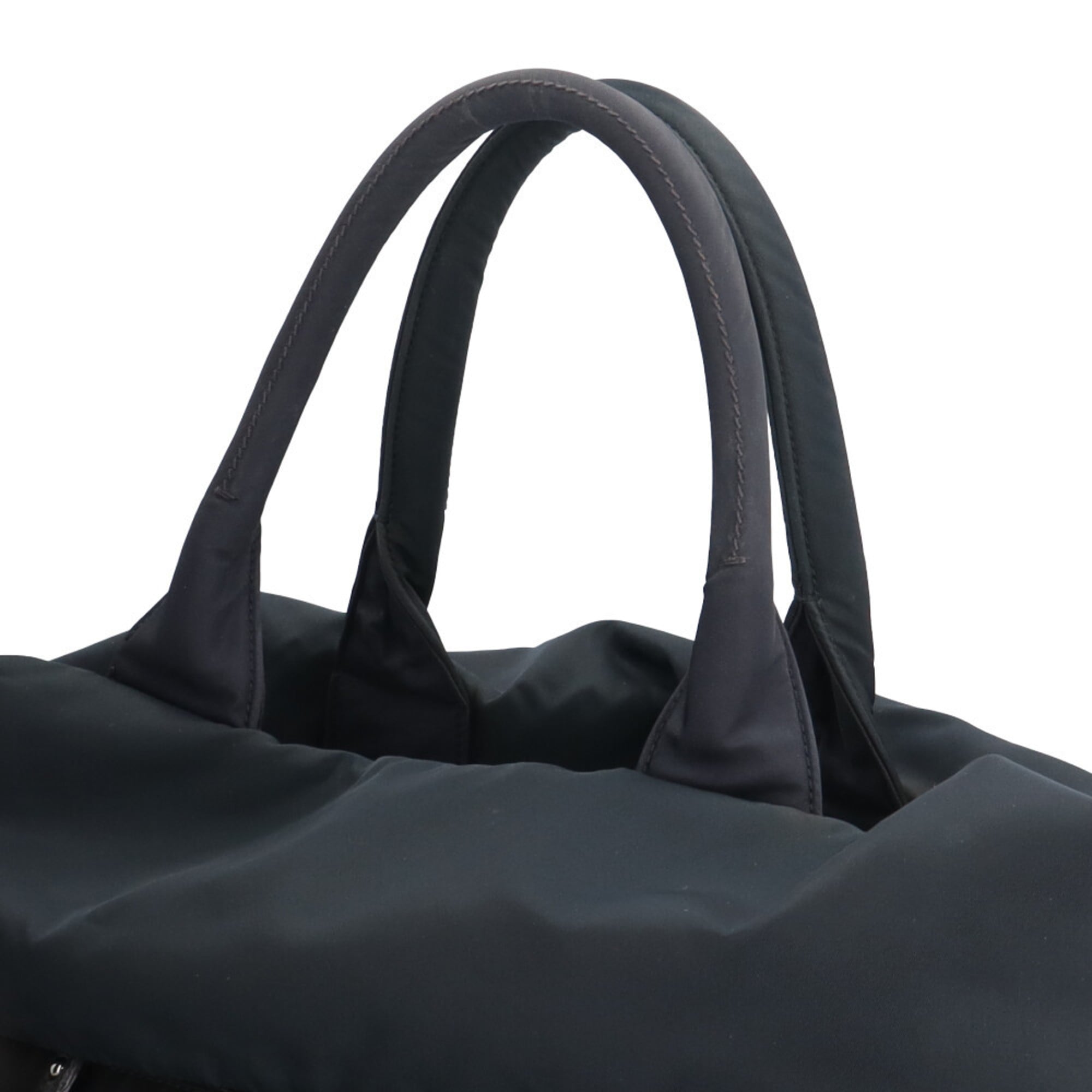 Prada Black Navy Nylon Shoulder Bag (Pre-Owned)