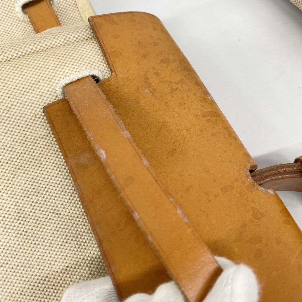 Hermes Natural Toile H Handbag (Pre-Owned)