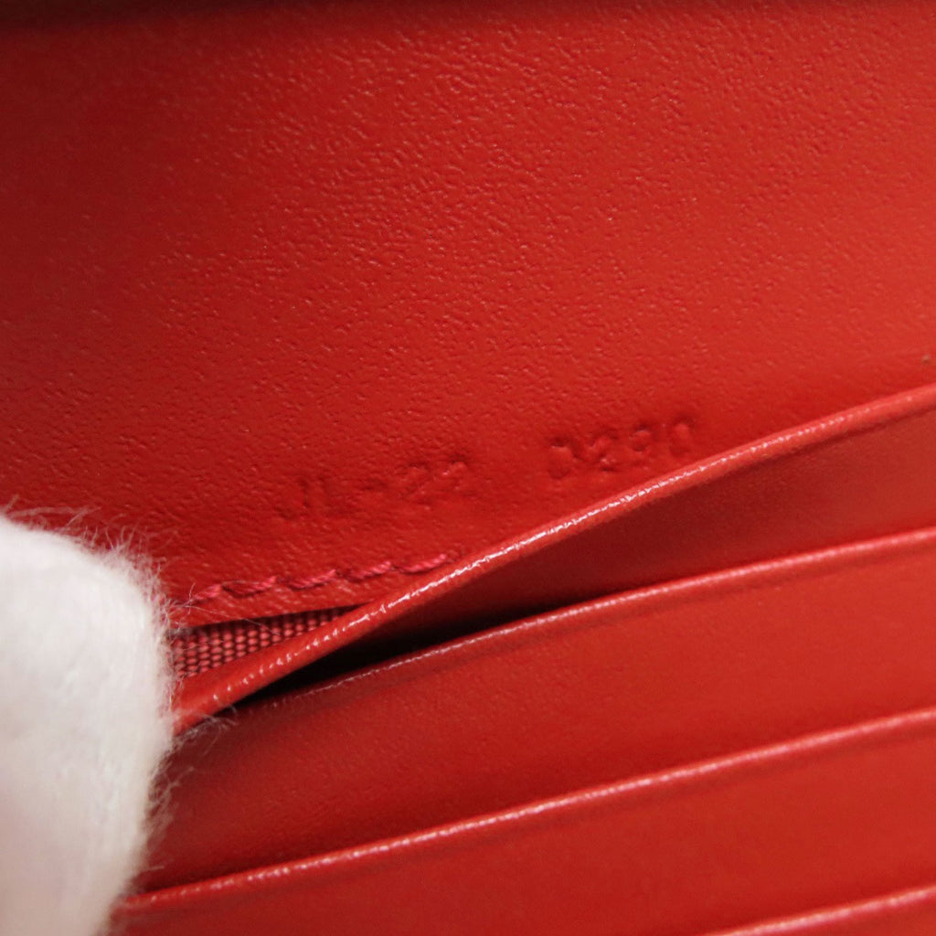 Salvatore Ferragamo Red Color Leather Wallet (Bi-Fold) (Pre-Owned)