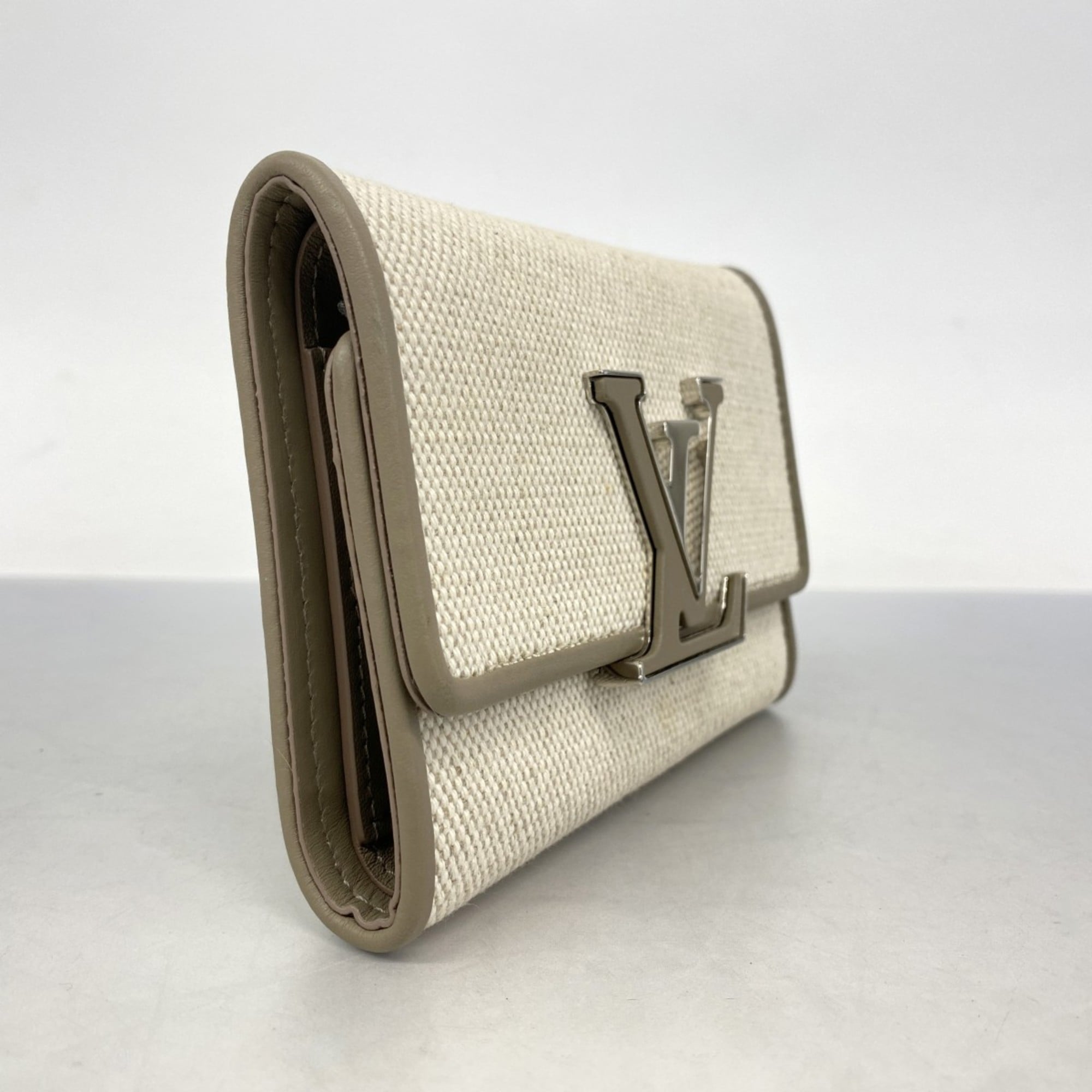 Louis Vuitton Taupe Wallet (Tri-Fold) (Pre-Owned)