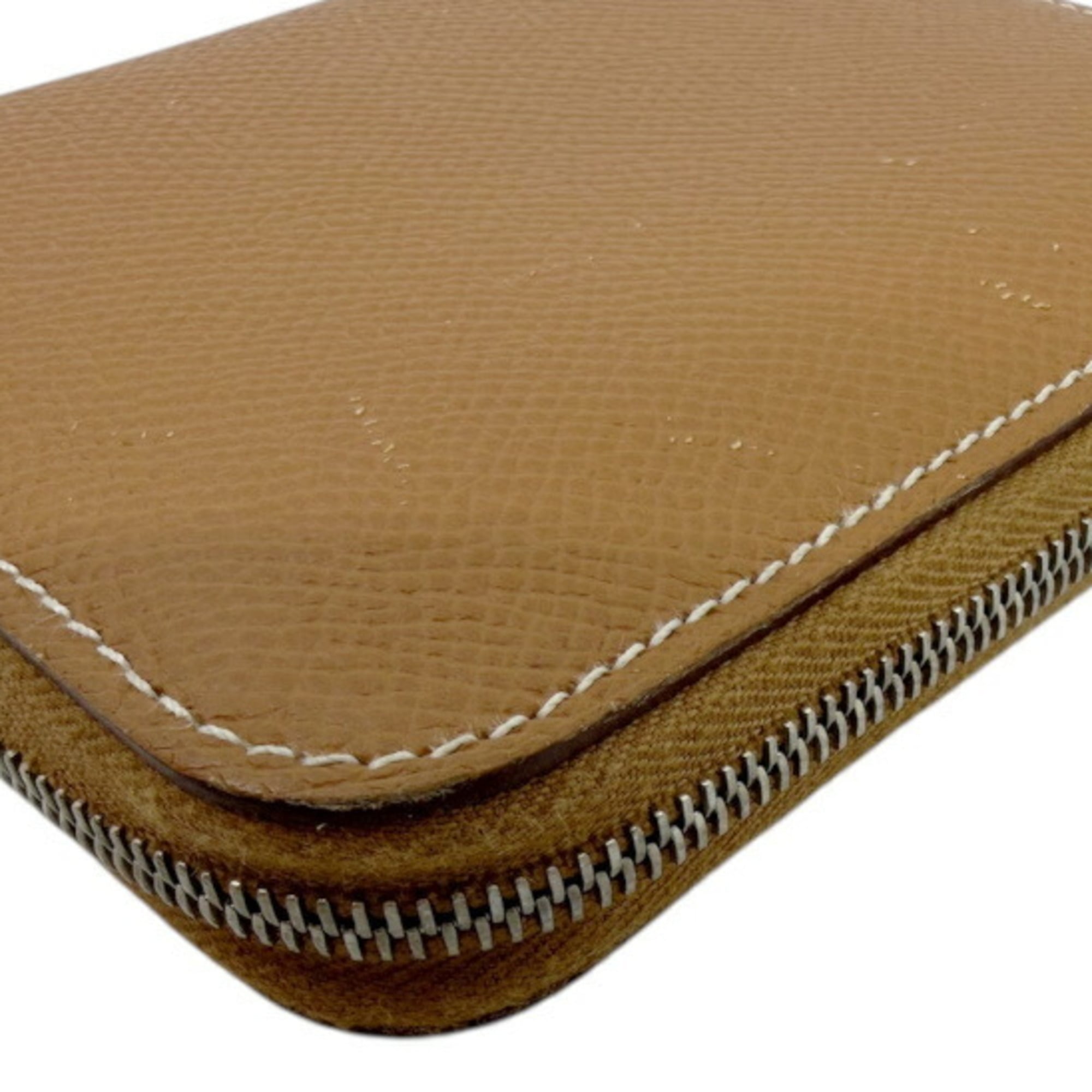 Hermes Gold Epsom Leather Coin Purse/Coin Case (Pre-Owned)