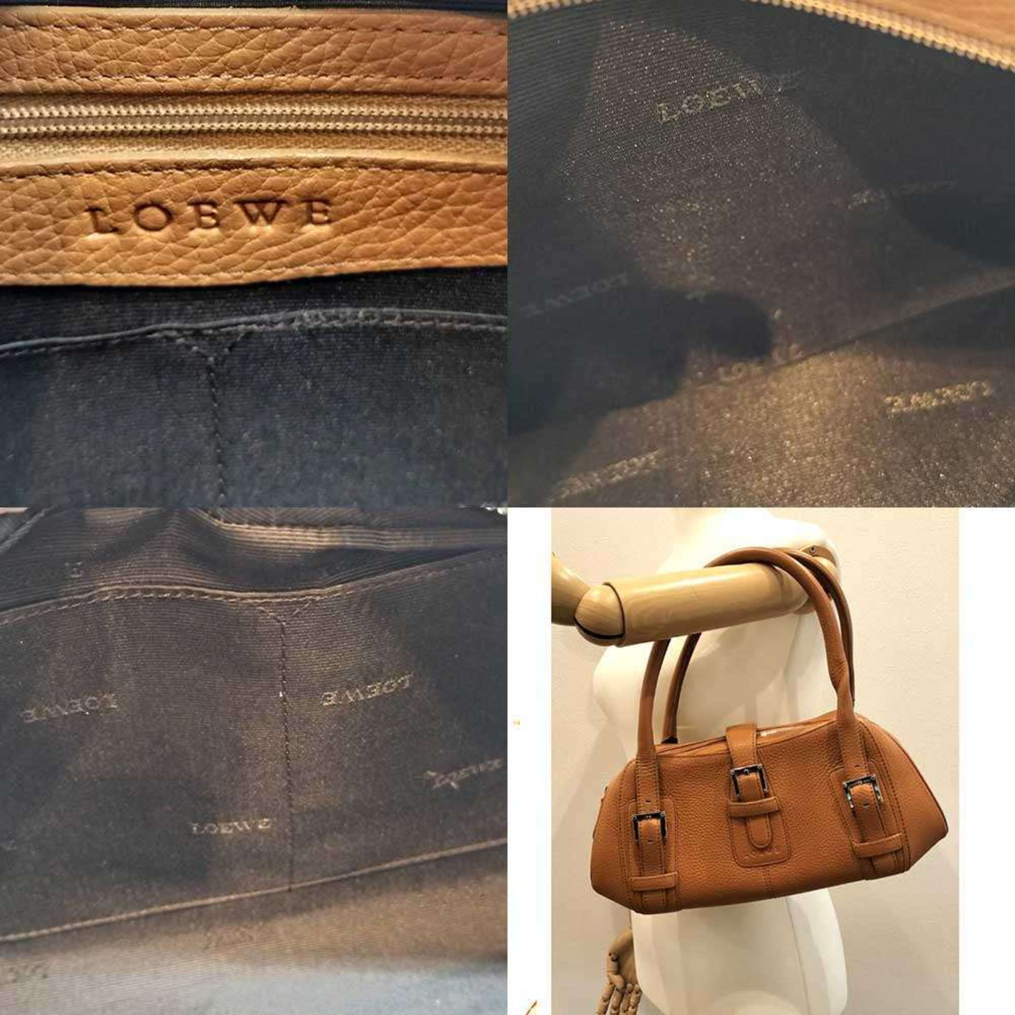 Loewe Senda Brown Leather Handbag (Pre-Owned)