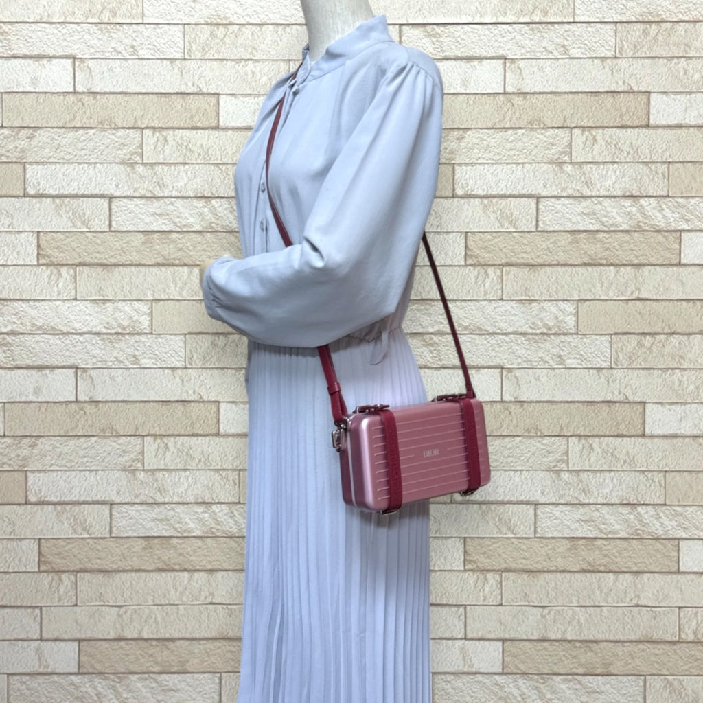 Christian Dior Pink Aluminum Shoulder Bag (Pre-Owned)
