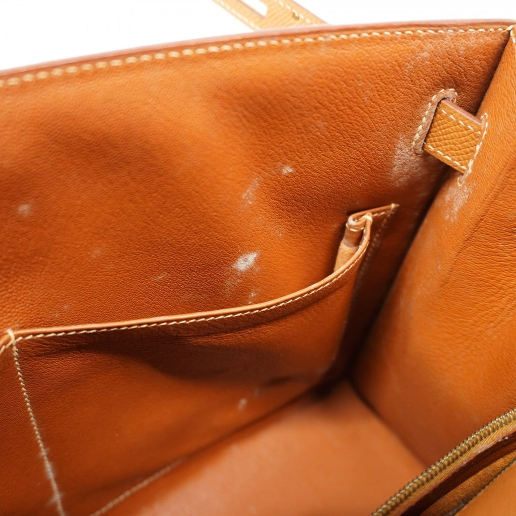 Hermes Gold Courchevel Leather Handbag (Pre-Owned)