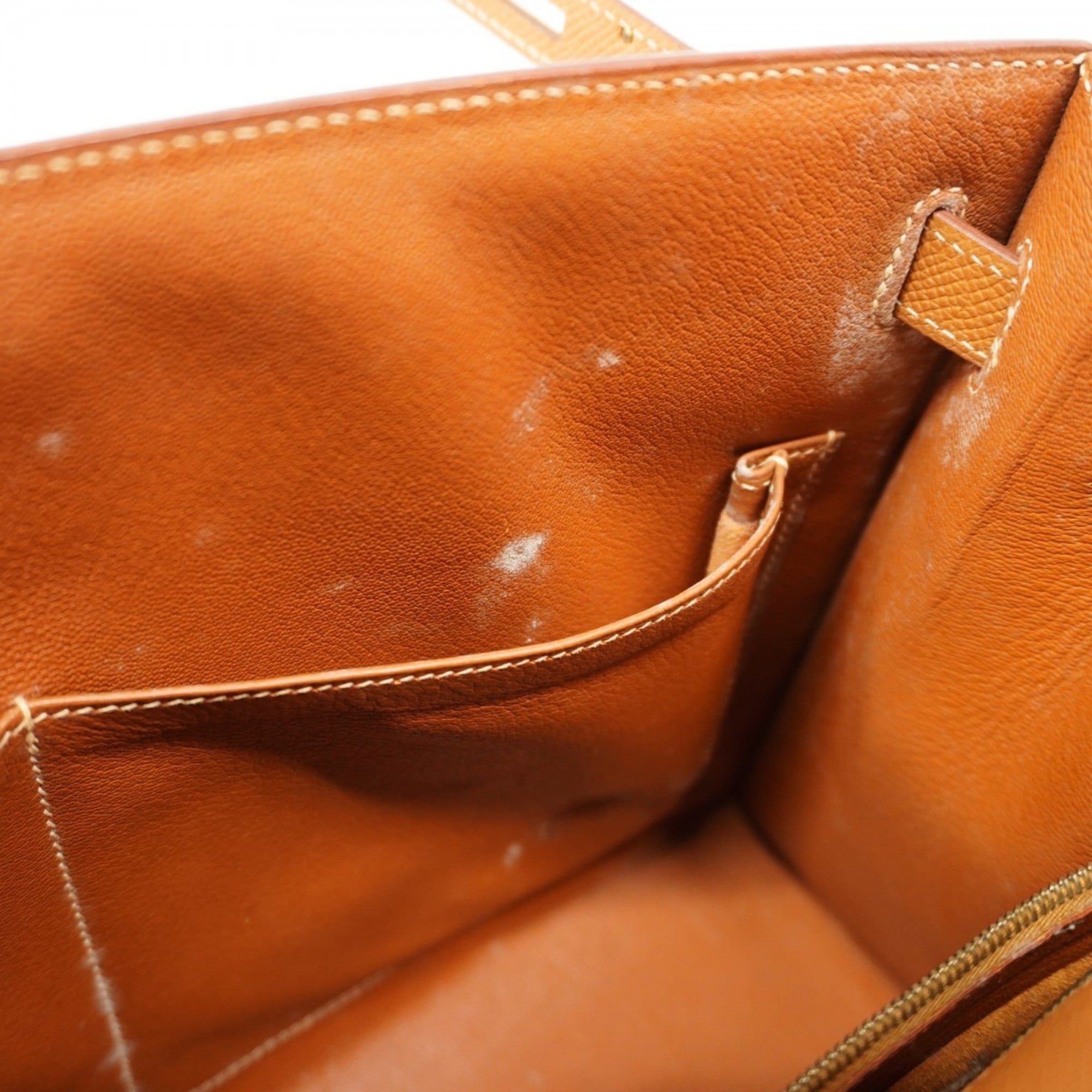 Hermes Gold Courchevel Leather Handbag (Pre-Owned)