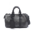 Louis Vuitton Black Coated Canvas Leather Handbag (Pre-Owned)