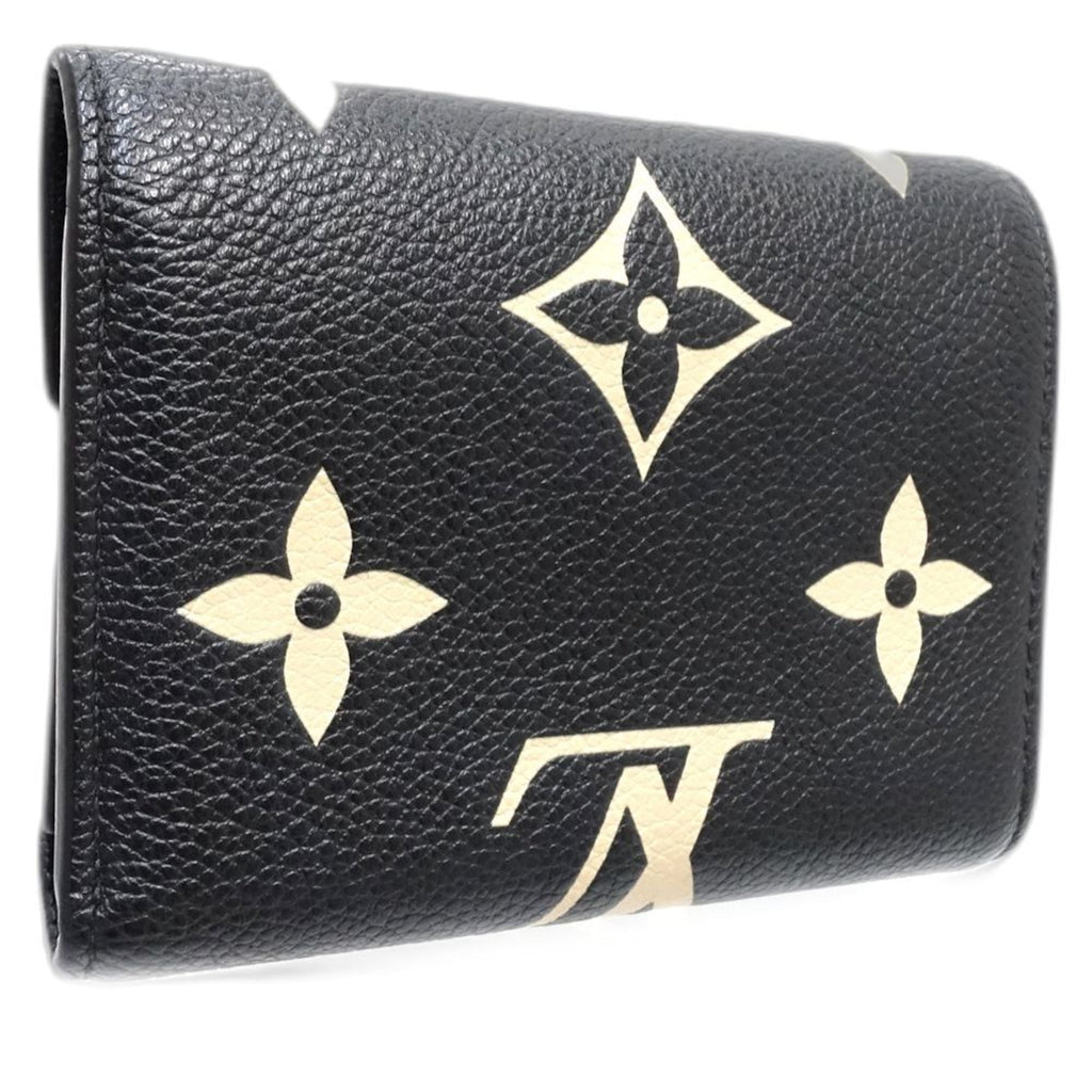Louis Vuitton Monogram Bicolor Monogram Noir Monogram Empreinte Wallet (Tri-Fold) (Pre-Owned)