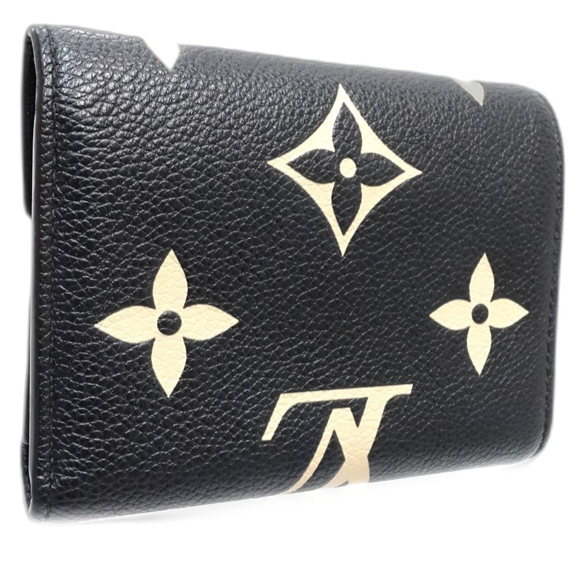 Louis Vuitton Monogram Bicolor Monogram Noir Monogram Empreinte Wallet (Tri-Fold) (Pre-Owned)