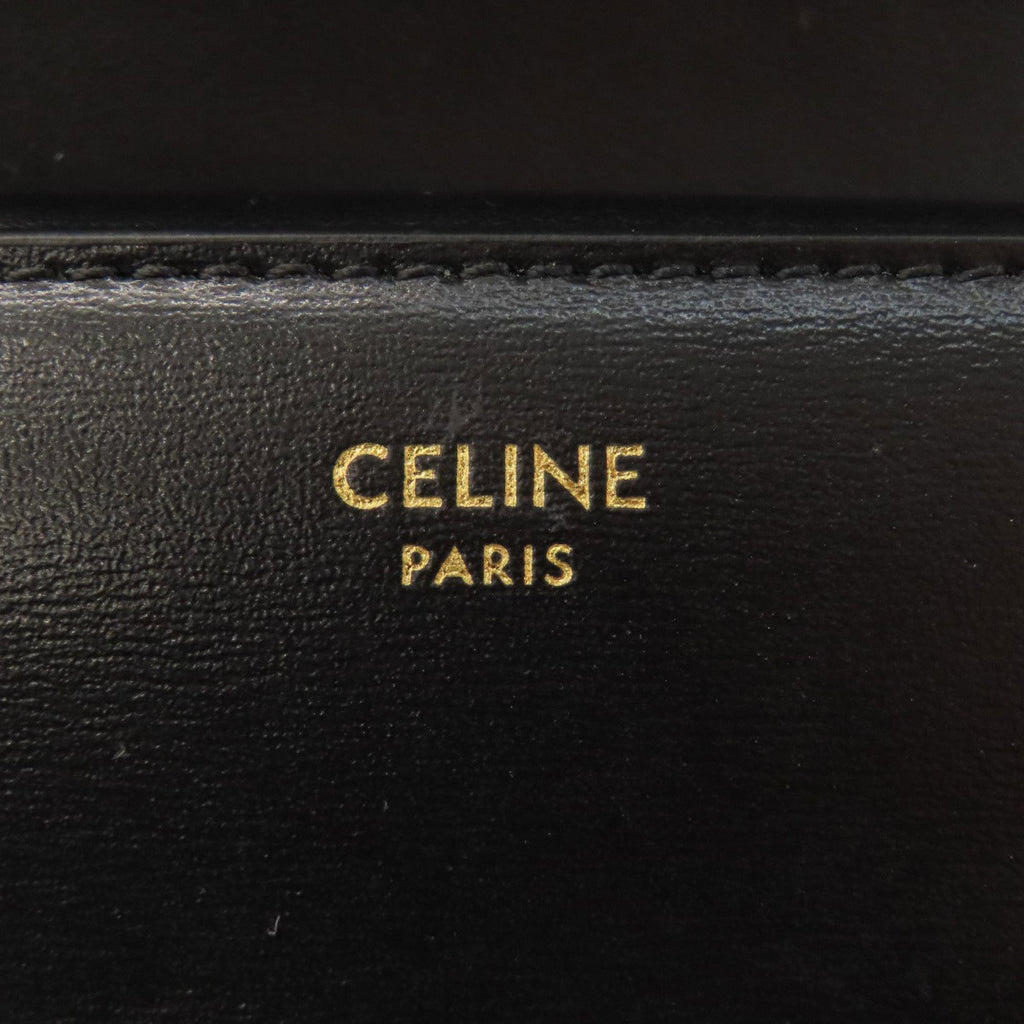 Celine Black Leather Wallet (Bi-Fold) (Pre-Owned)