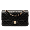 Chanel Black Leather Shoulder Bag (Pre-Owned)