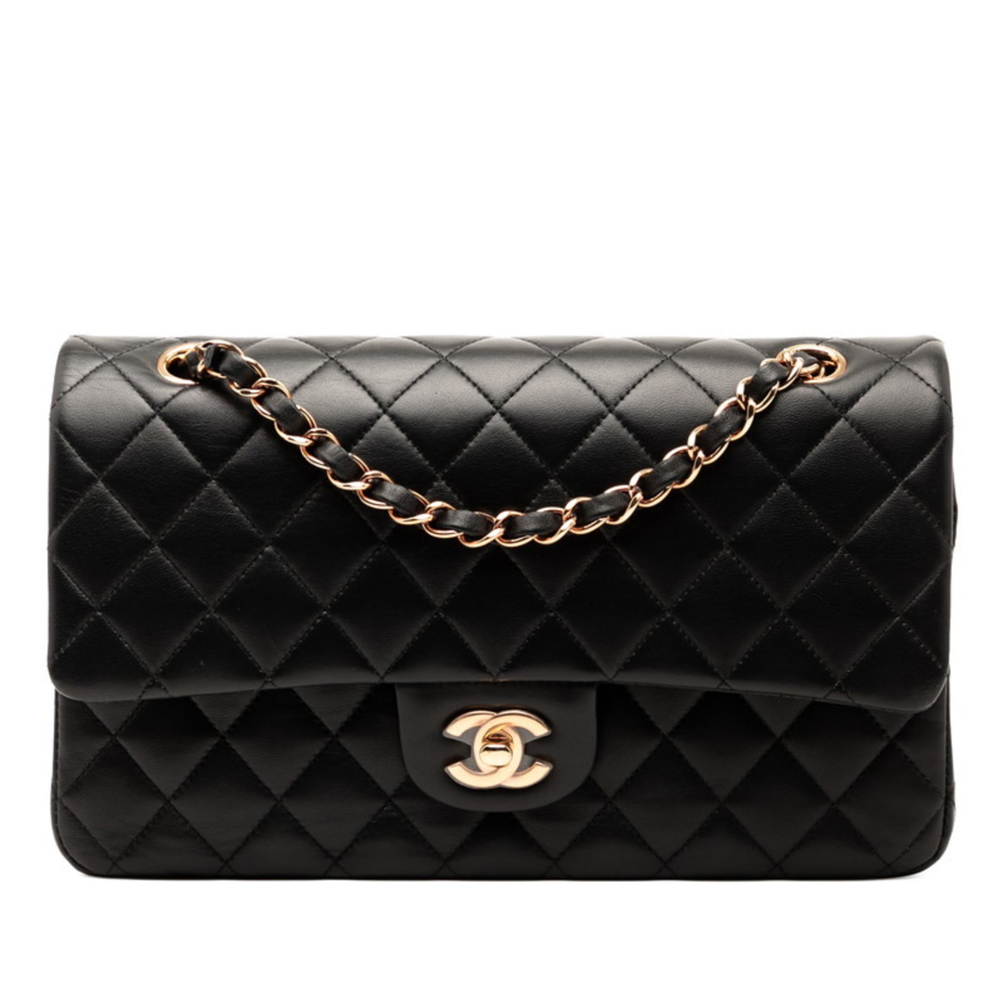 Chanel Black Leather Shoulder Bag (Pre-Owned)