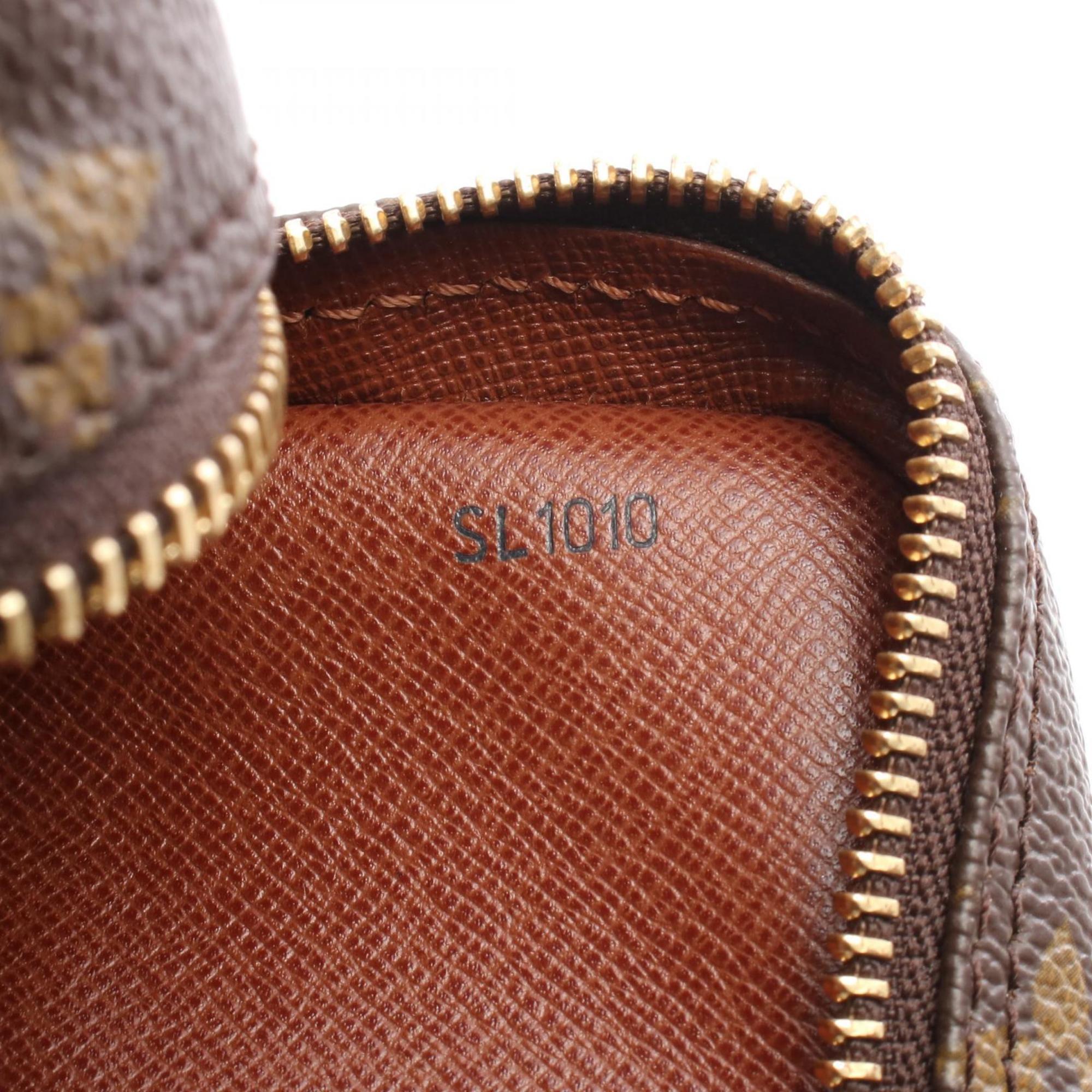 Louis Vuitton Brown Monogram Coated Canvas Leather Shoulder Bag (Pre-Owned)