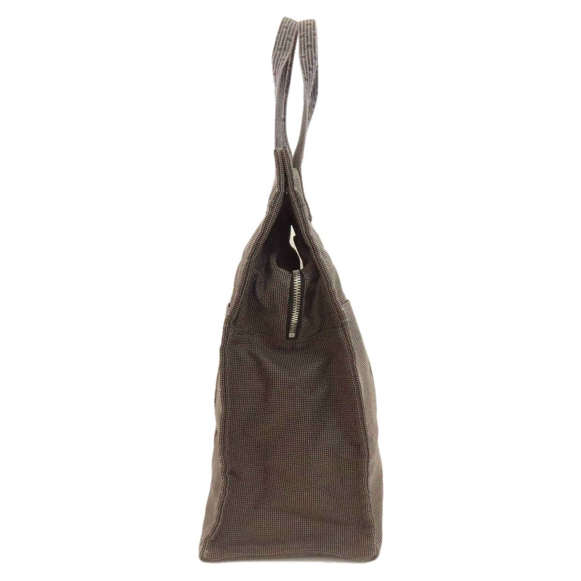 Hermes Gray Canvas Tote Bag (Pre-Owned)