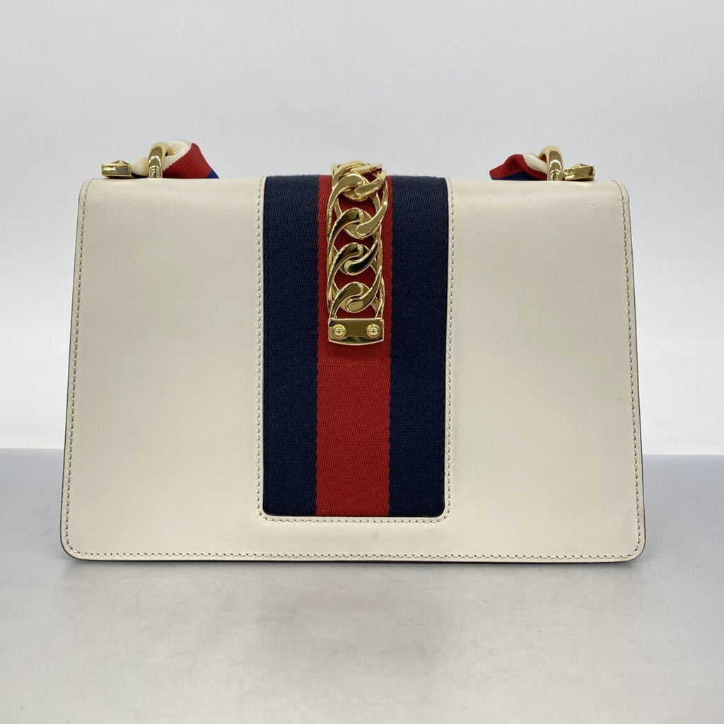 Gucci Ivory Leather Handbag (Pre-Owned)