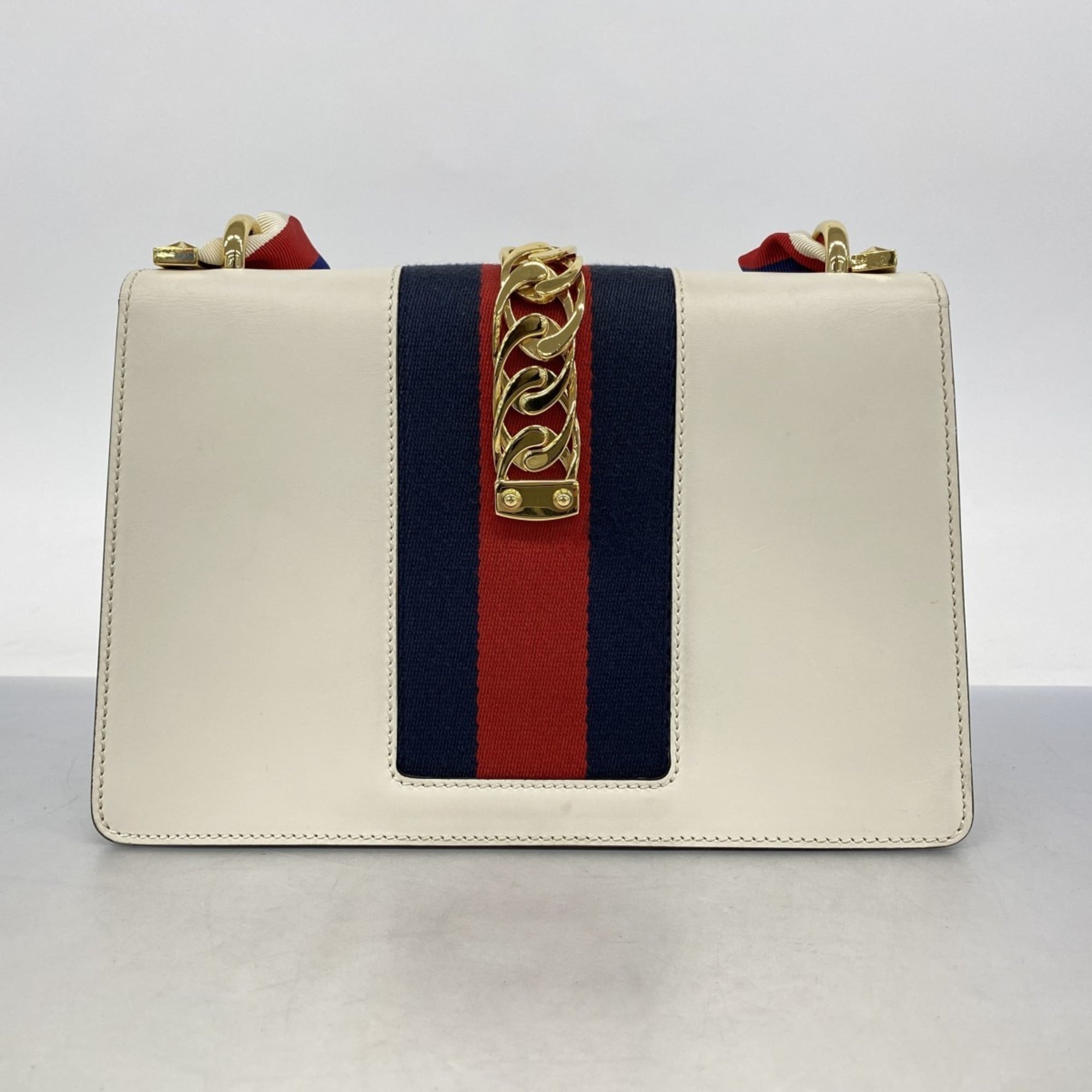 Gucci Ivory Leather Handbag (Pre-Owned)