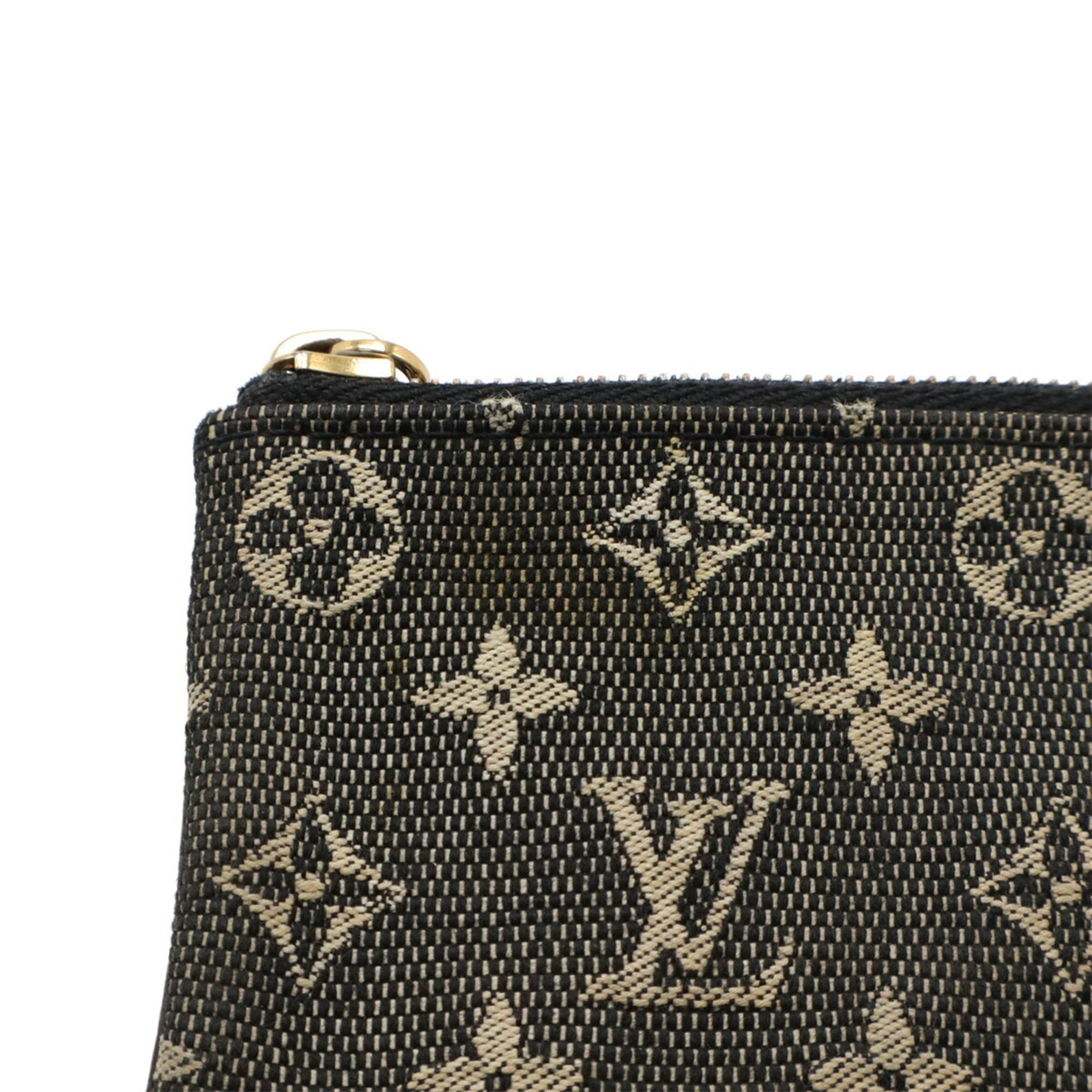 Louis Vuitton Noir Canvas Coin Purse/Coin Case (Pre-Owned)