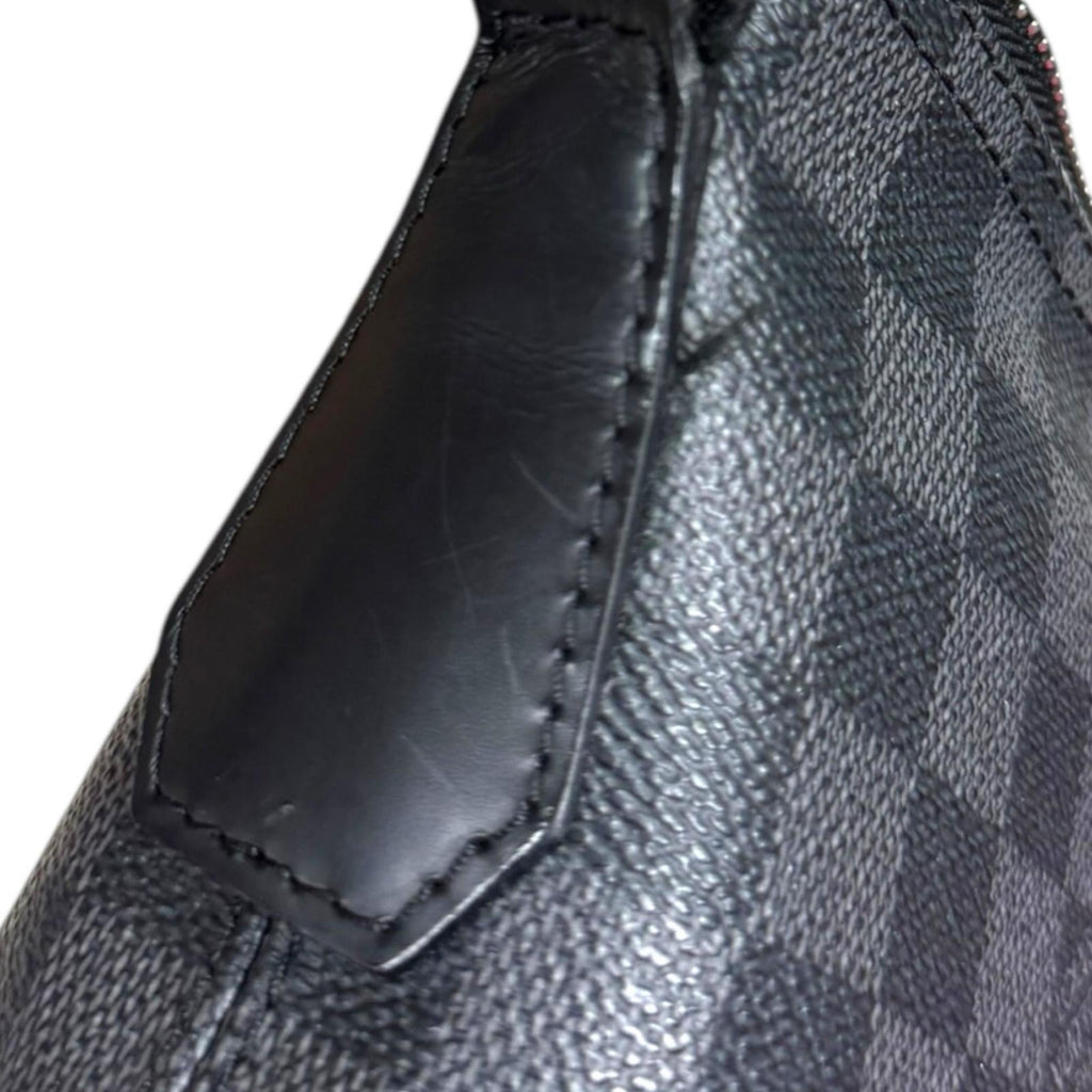 Louis Vuitton Black Gray Damier Graphite Shoulder Bag (Pre-Owned)