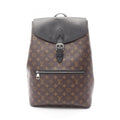 Louis Vuitton Black Brown Monogram Leather Backpack (Pre-Owned)