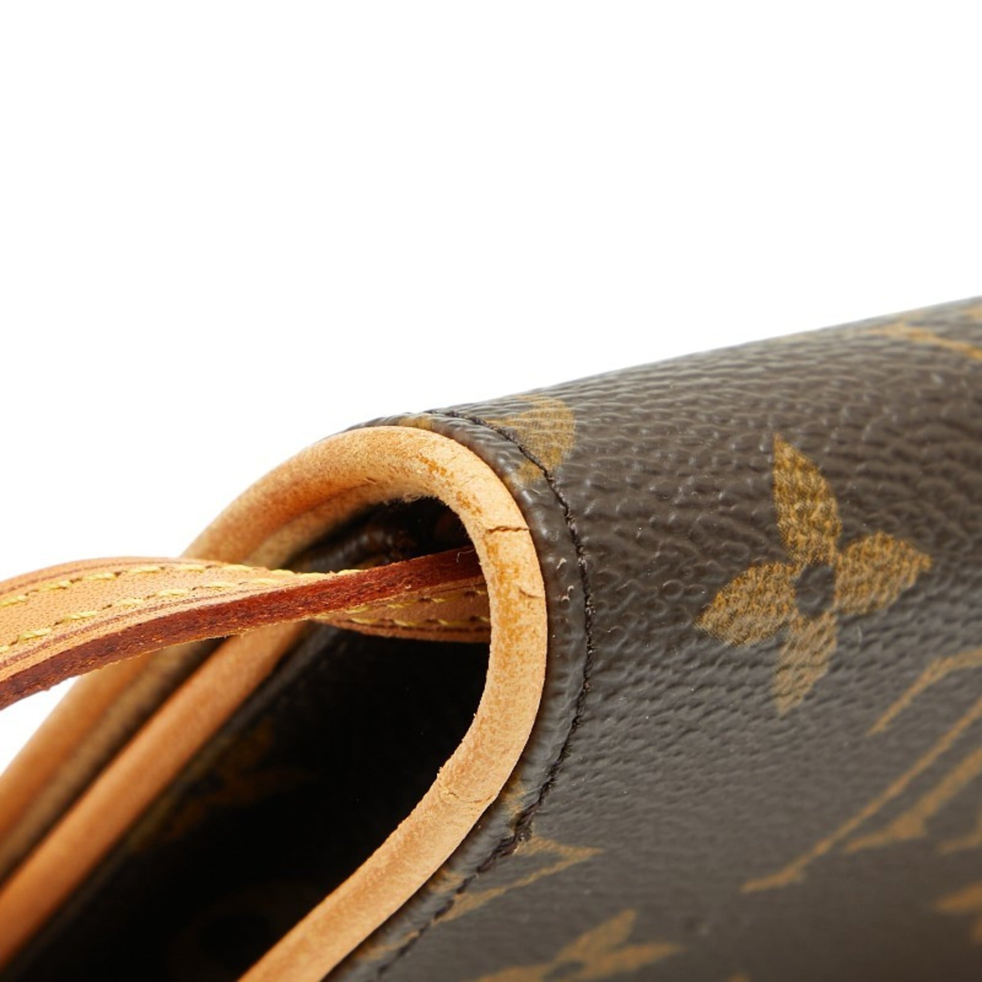 Louis Vuitton Brown Pvc Leather Pochette Shoulder Bag (Pre-Owned)