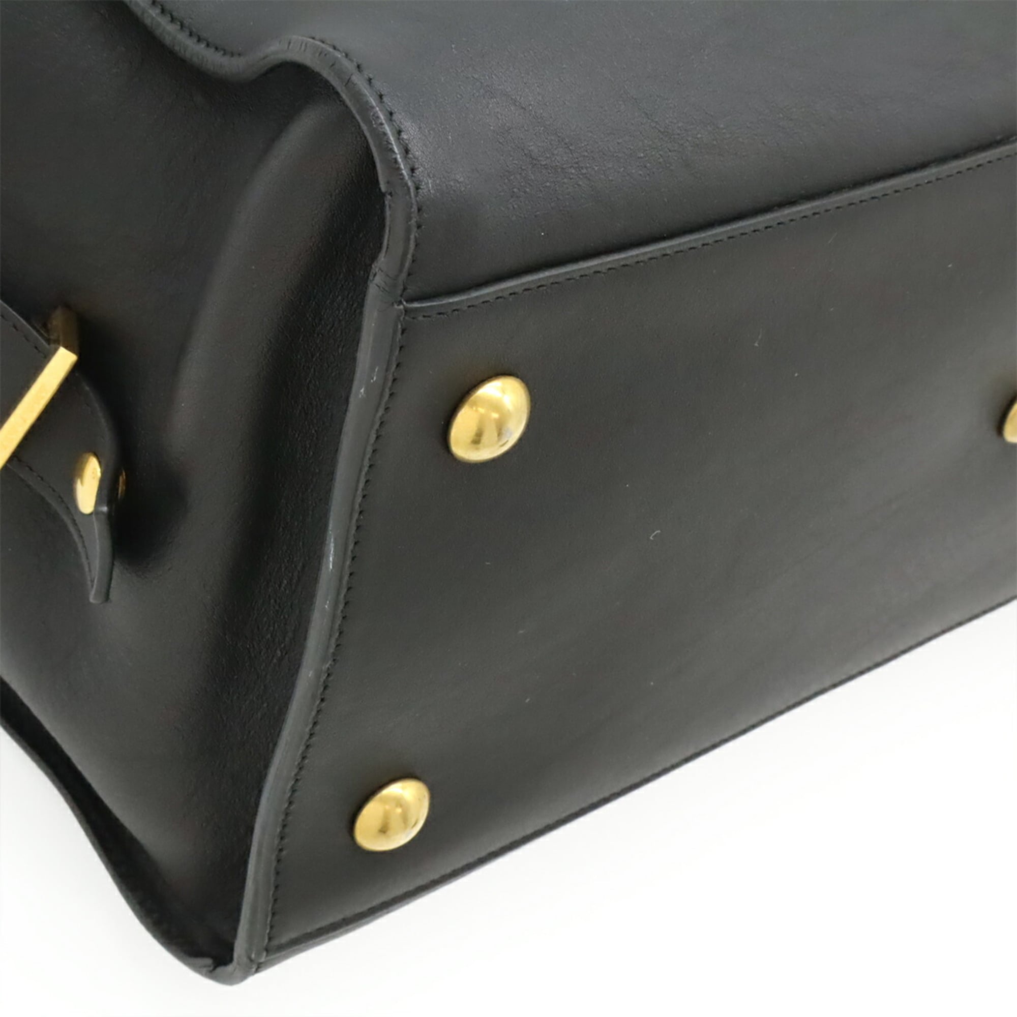Yves Saint Laurent Black Leather Handbag (Pre-Owned)