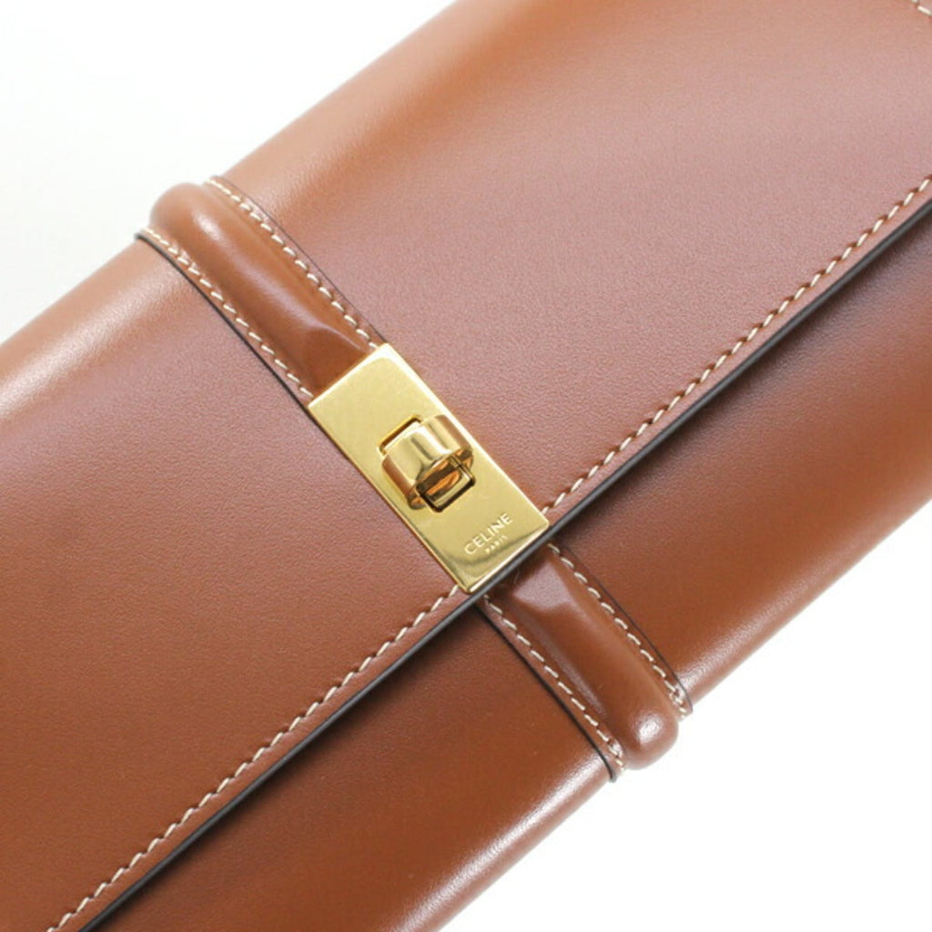 Celine Brown Leather Long Wallet (Bi-Fold) (Pre-Owned)