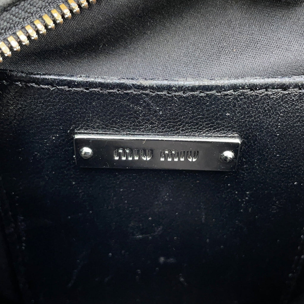 Miu Miu Matelasse Black Shoulder Bag (Pre-Owned)