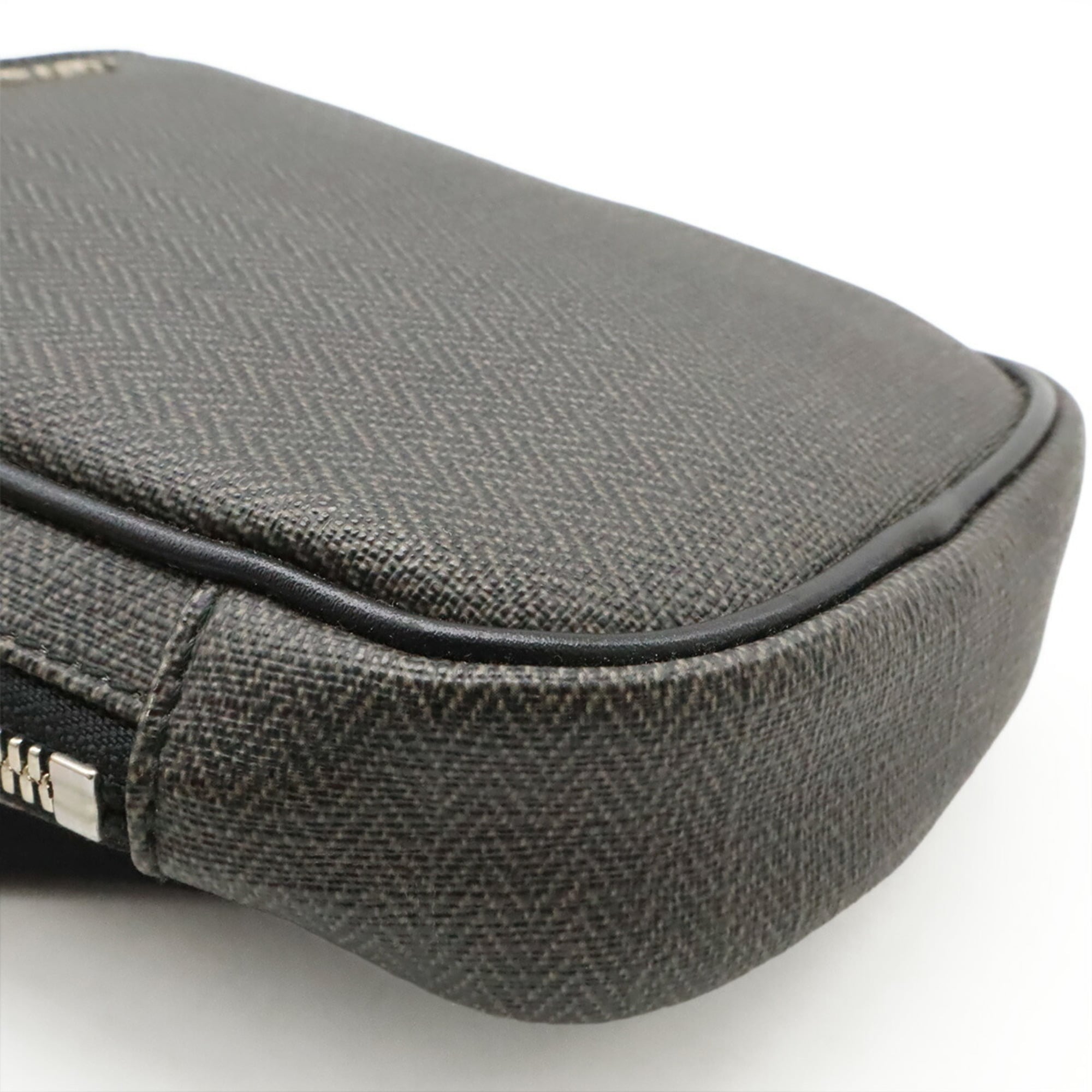 Bvlgari Black Gray Pvc Leather Shoulder Bag Sling Bag (Pre-Owned)