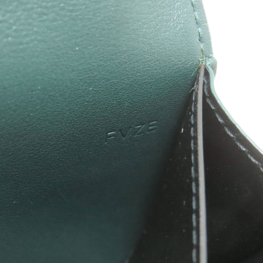 Cartier Green Leather Long Wallet (Bi-Fold) (Pre-Owned)