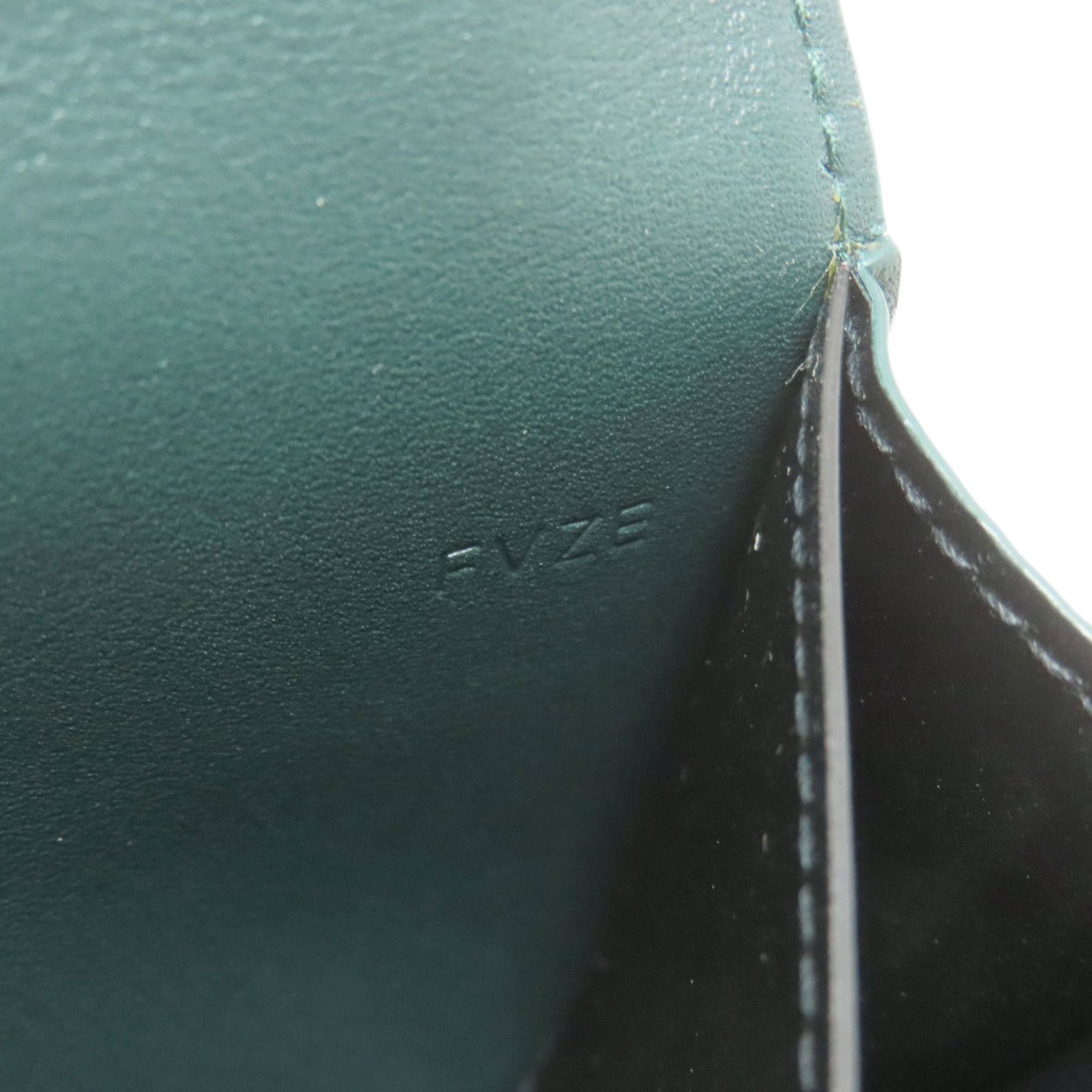 Cartier Green Leather Long Wallet (Bi-Fold) (Pre-Owned)