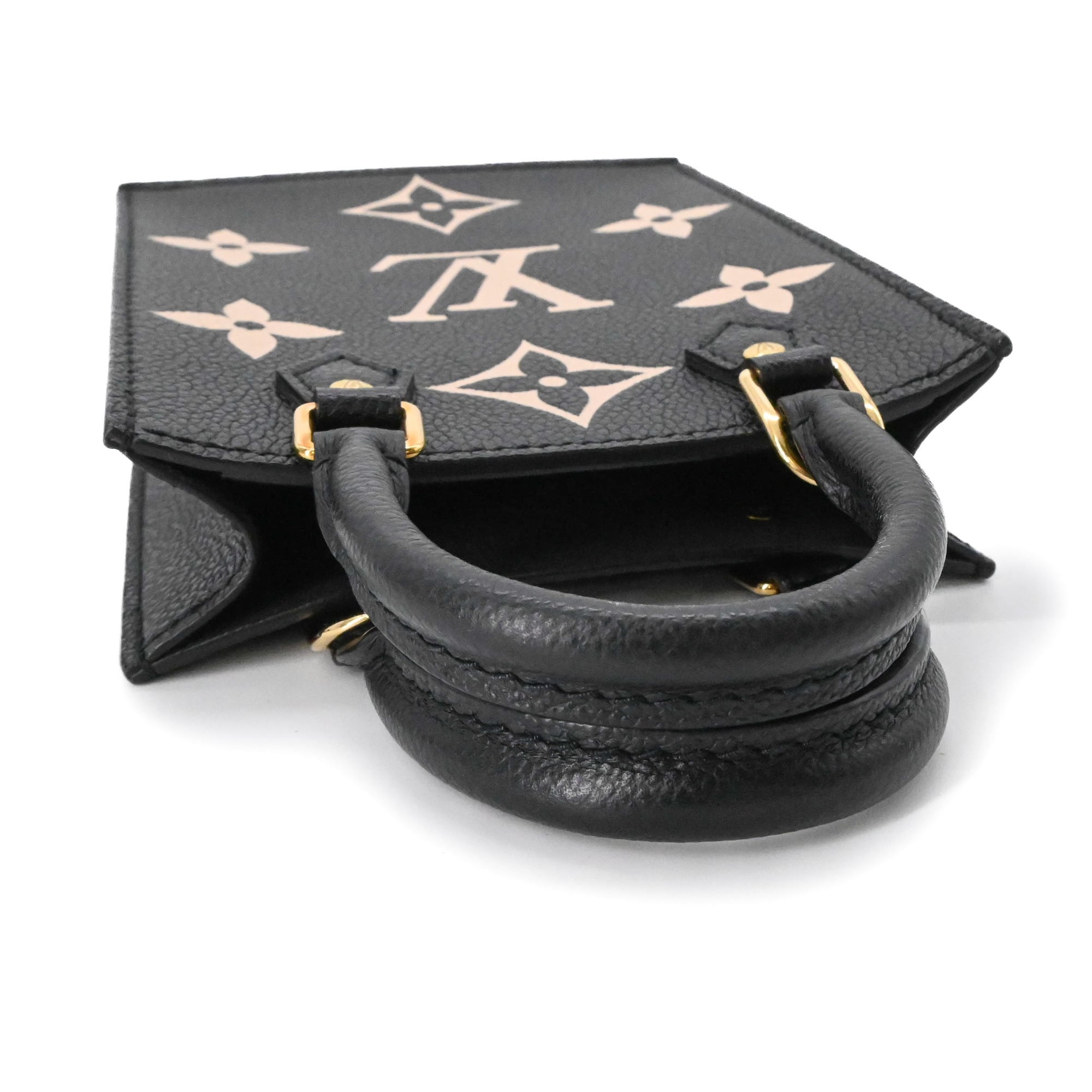 Louis Vuitton Black Noir Monogram Empreinte Leather Handbag (Pre-Owned)