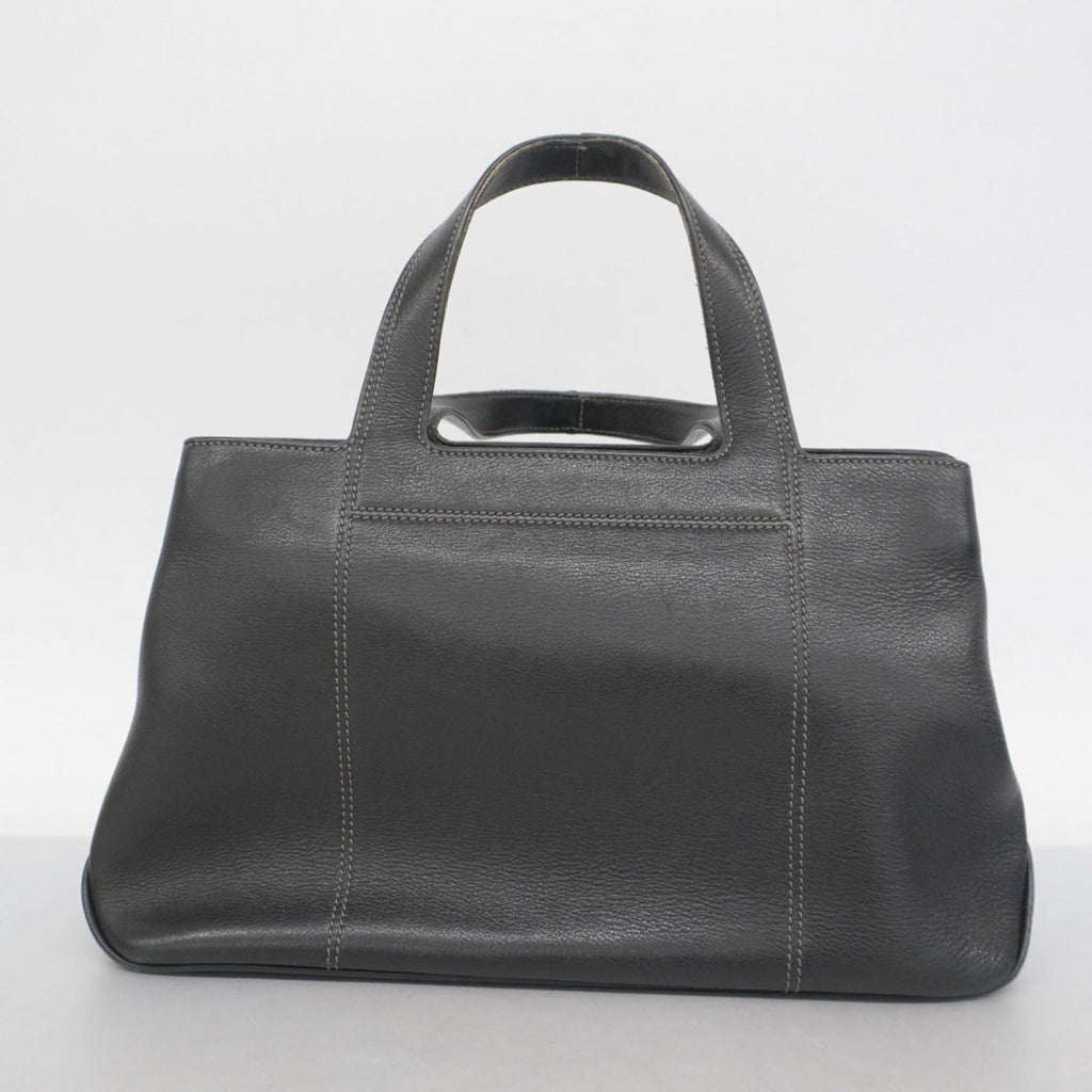Salvatore Ferragamo Black Leather Handbag (Pre-Owned)