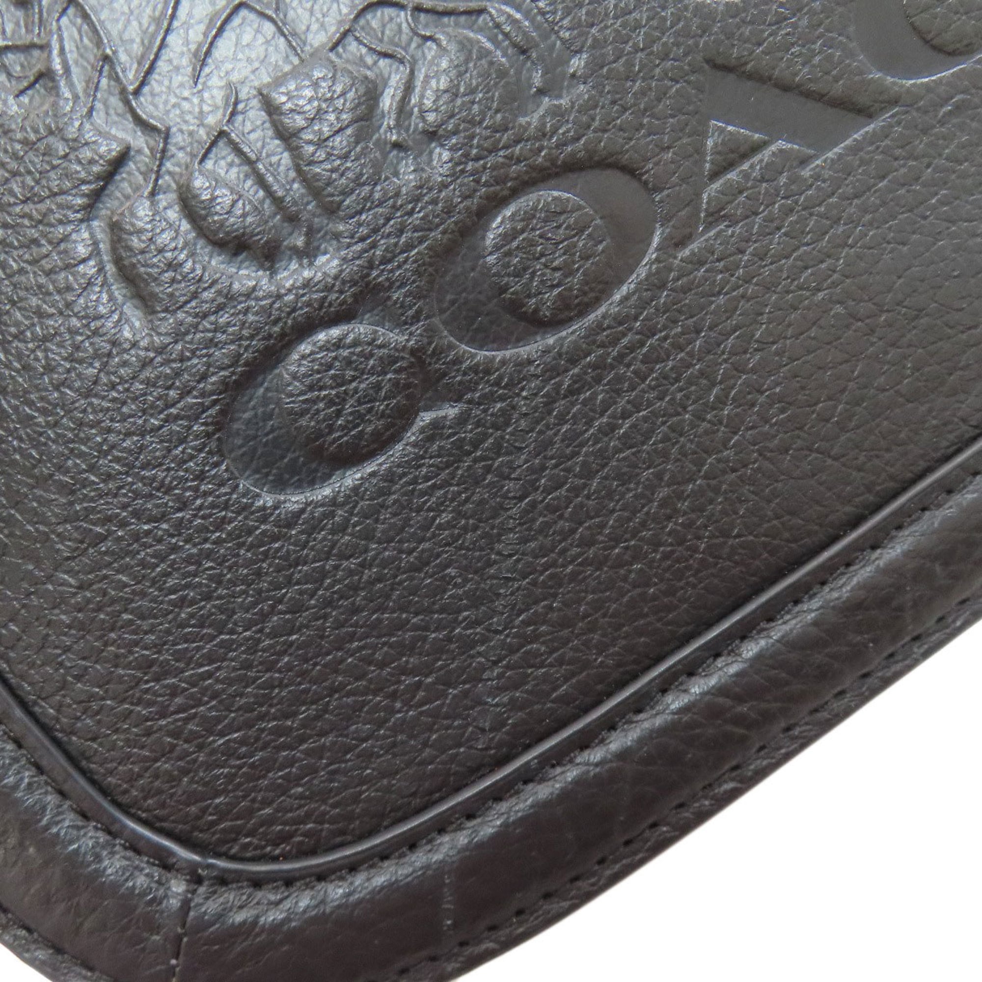 Coach Black Leather Saddle Bag Shoulder Bag (Pre-Owned)