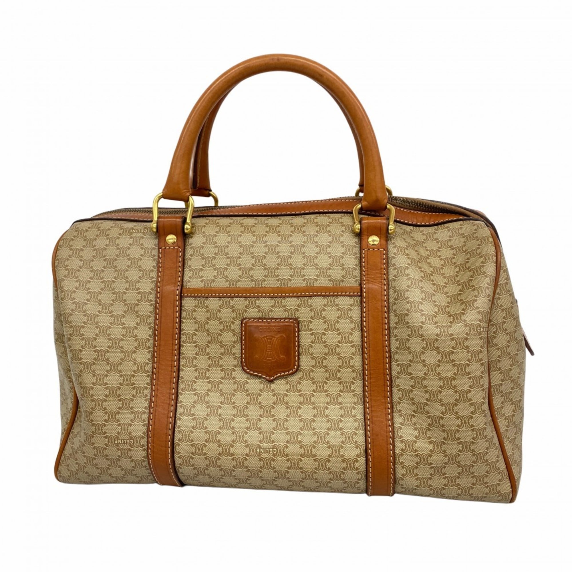 Celine Brown Pvc Handbag (Pre-Owned)