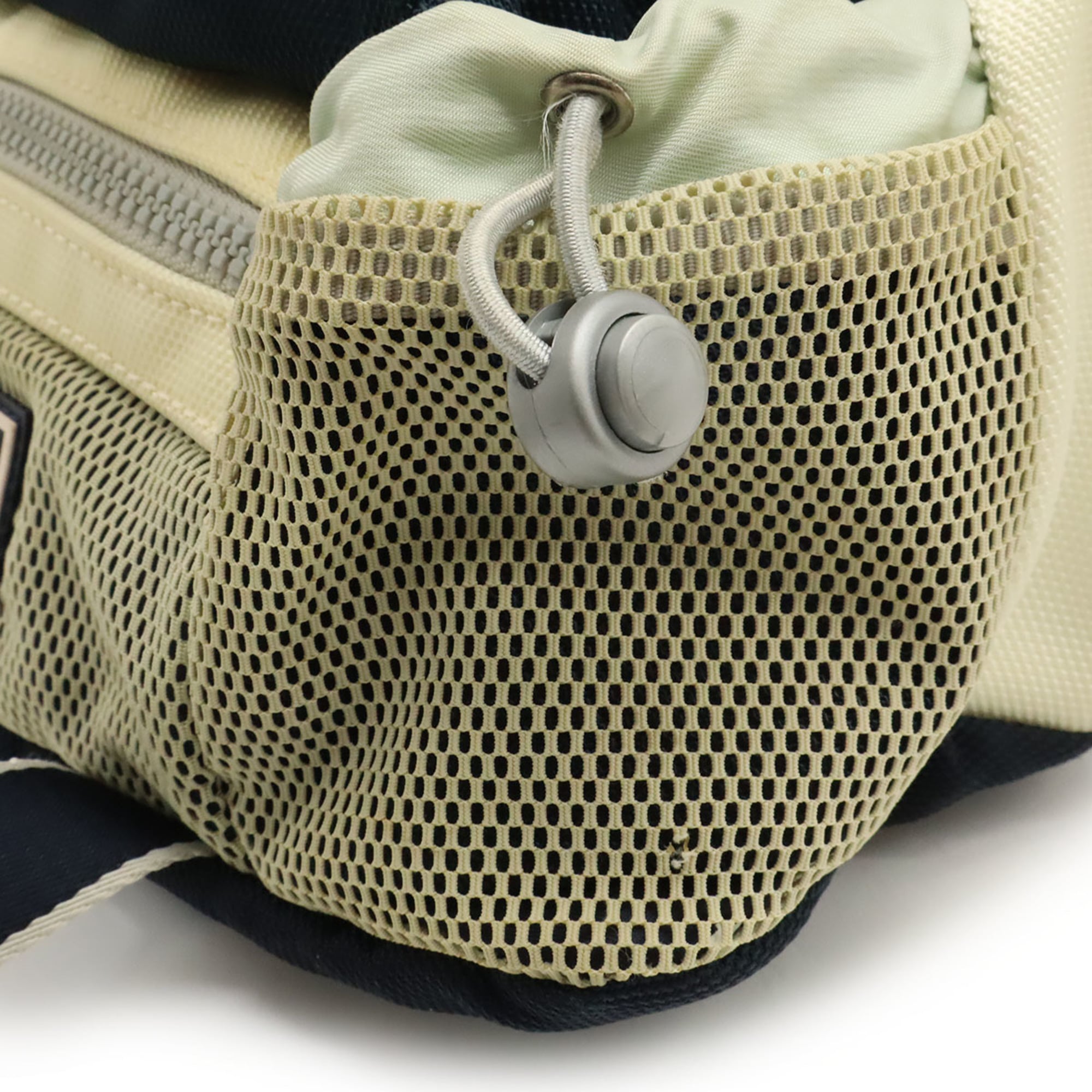 Chanel Sport Gray Ivory Navy Nylon Canvas Fanny Pack Handbag (Pre-Owned)