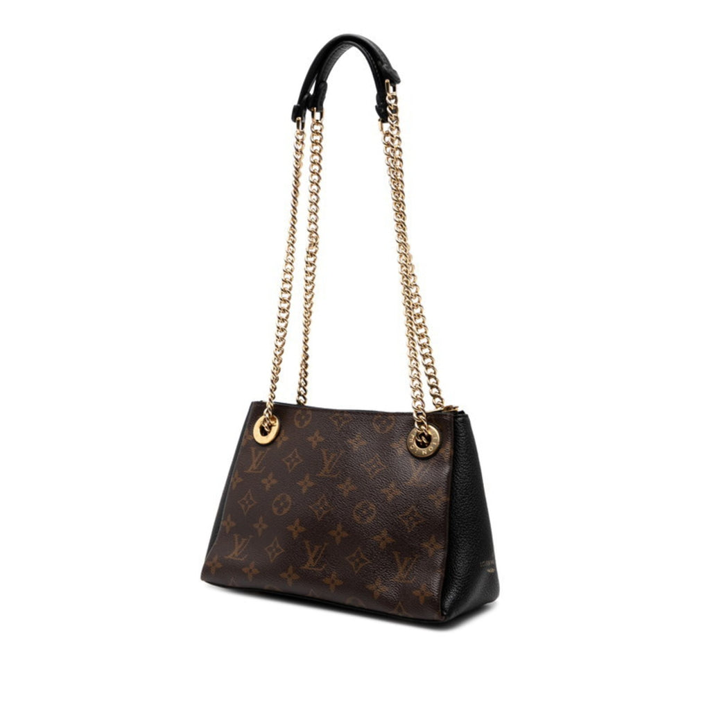 Louis Vuitton Black Brown Pvc Leather Handbag Shoulder Bag (Pre-Owned)