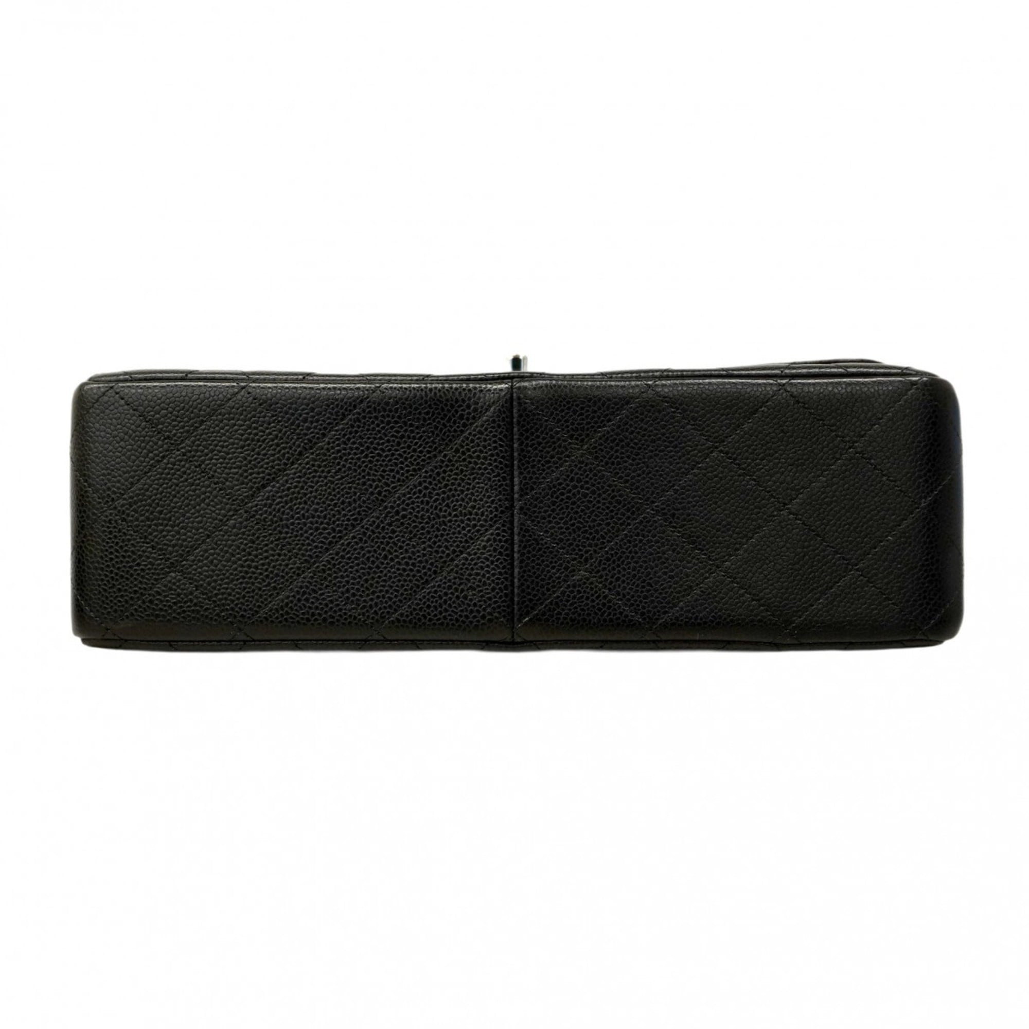 Chanel Black Grained Calfskin Shoulder Bag (Pre-Owned)