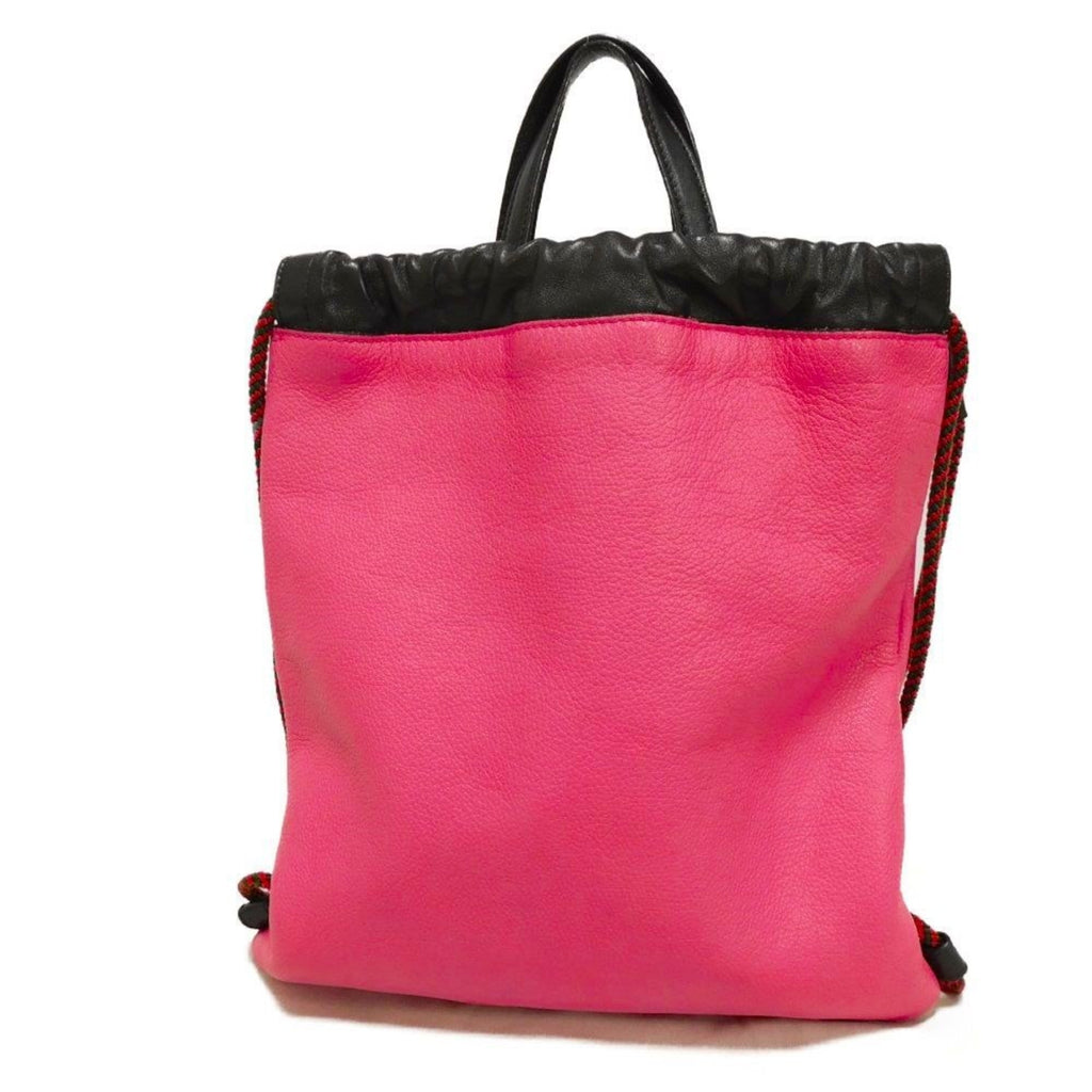 Gucci Pink Leather Backpack (Pre-Owned)