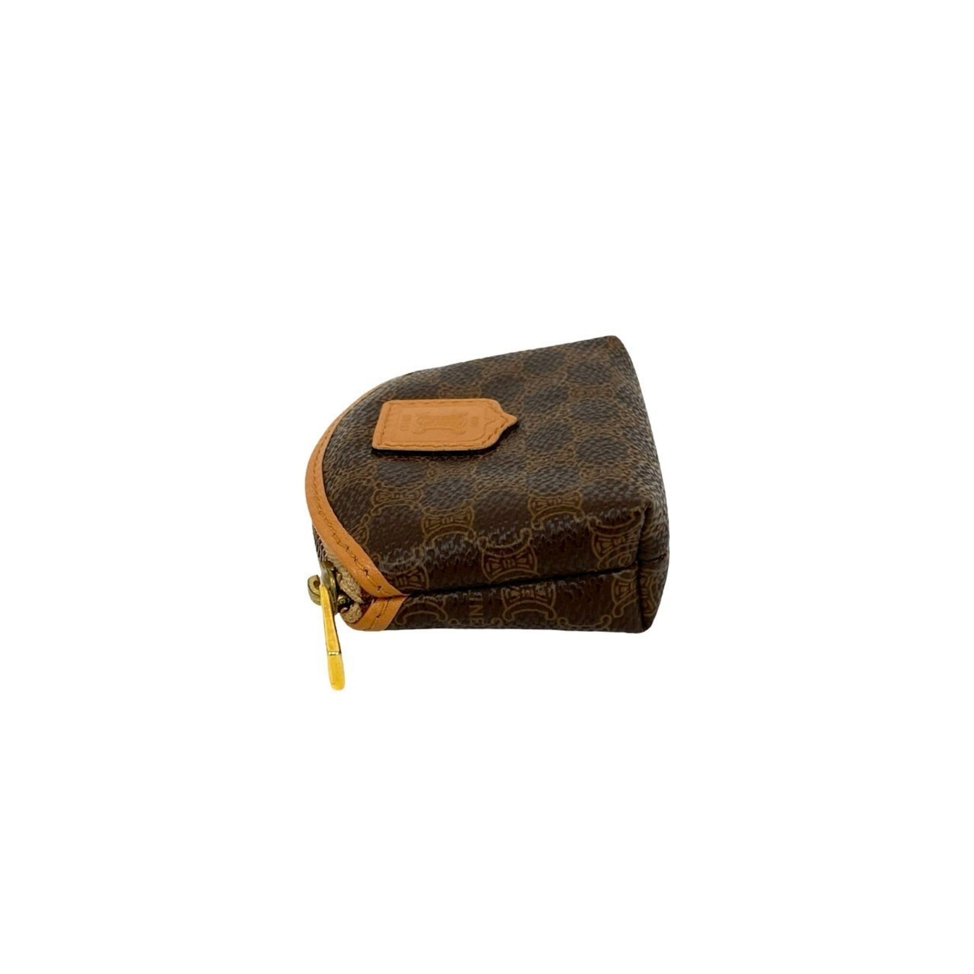 Celine Brown Leather Pvc Coin Purse/Coin Case (Pre-Owned)