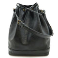 Louis Vuitton Black Noir Epi Leather Shoulder Bag (Pre-Owned)