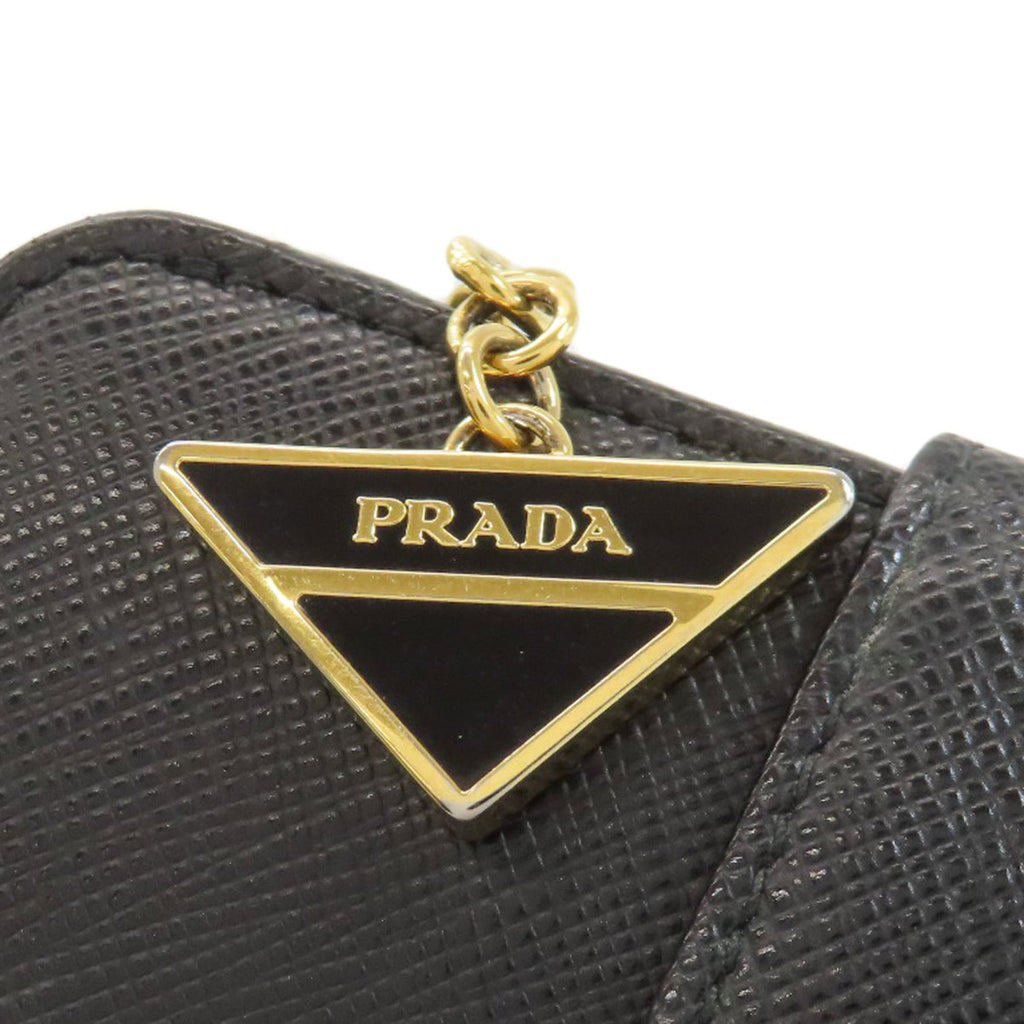 Prada Black Leather Wallet (Bi-Fold) (Pre-Owned)