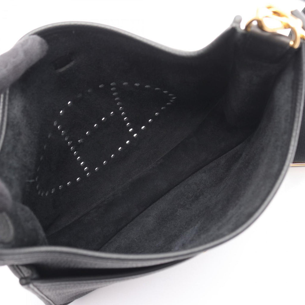 Hermes Black Taurillon Clemence Leather Leather Shoulder Bag (Pre-Owned)