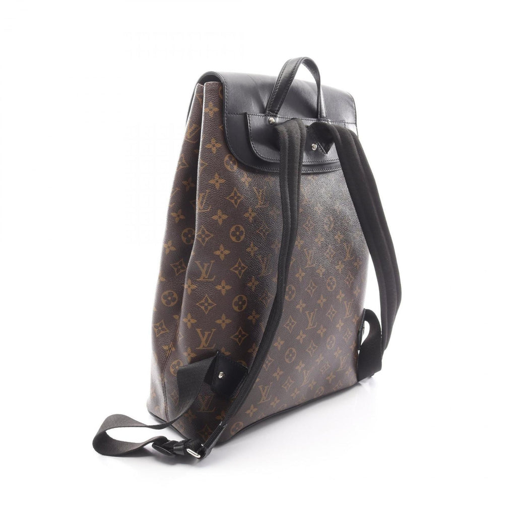 Louis Vuitton Black Brown Monogram Leather Backpack (Pre-Owned)