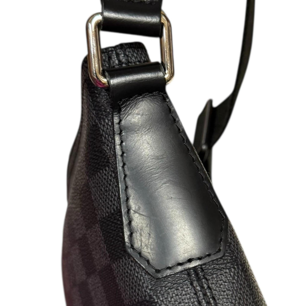 Louis Vuitton Black Gray Damier Graphite Shoulder Bag (Pre-Owned)
