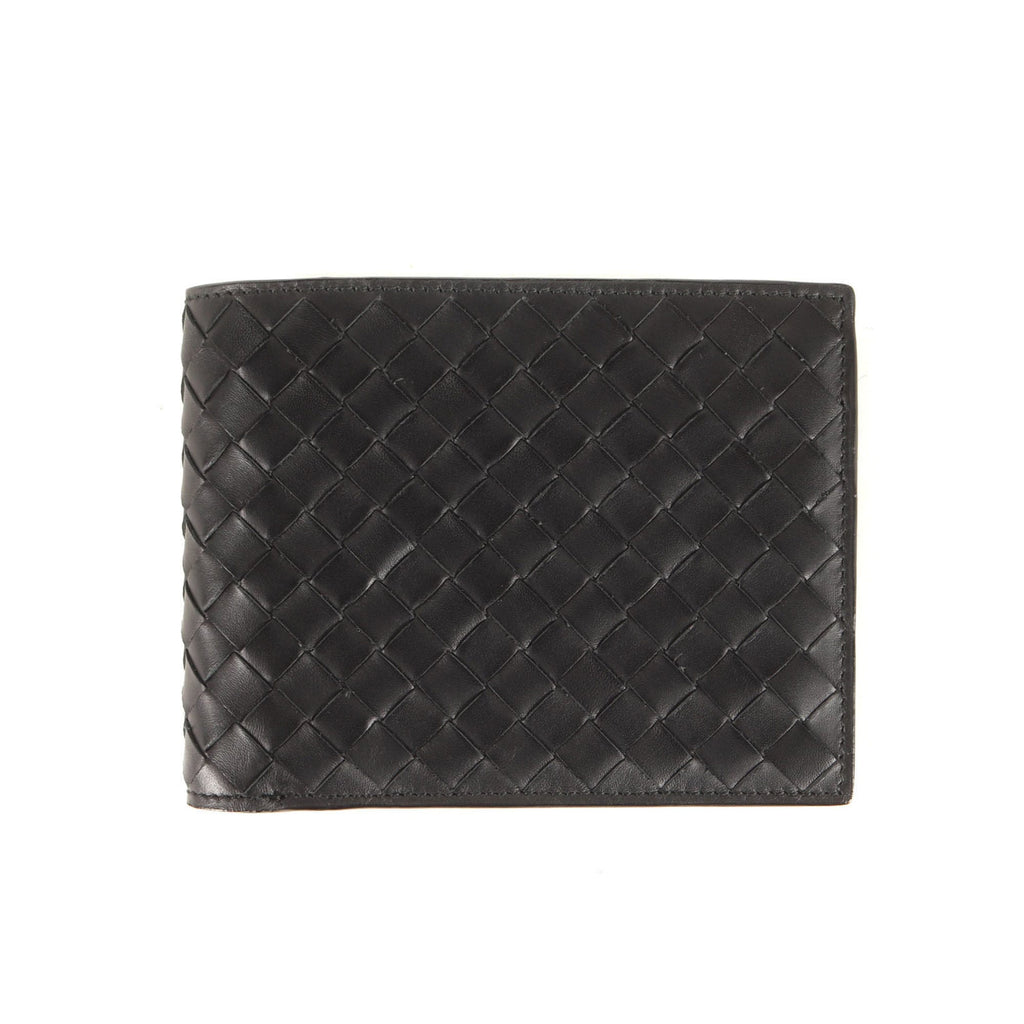 Bottega Veneta Black Intrecciato Wallet (Bi-Fold) (Pre-Owned)
